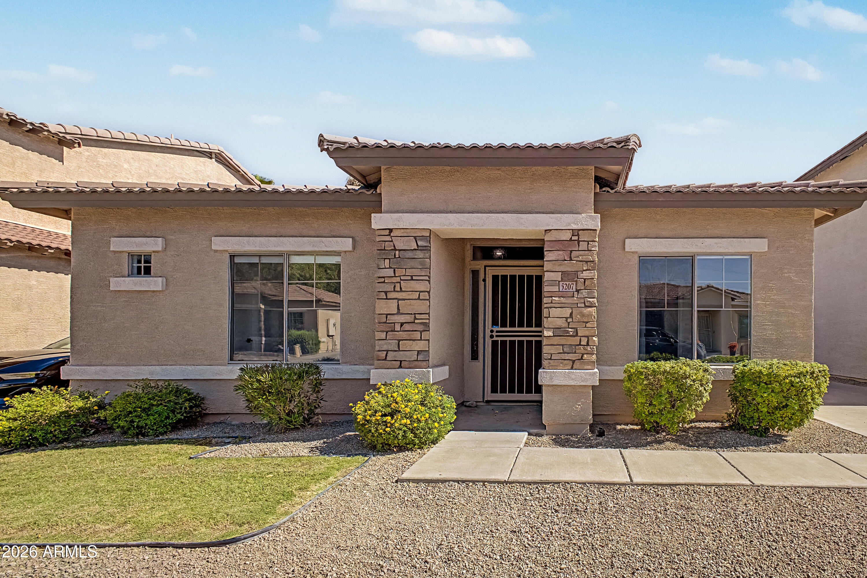 Fully remodeled 3 Bedroom 2 Bath home in the gated community of La Paloma in Glendale.

Large family room with spacious eat-in kitchen that leads out to serene and lush back yard with covered patio with beautiful pavers and multiple areas to sit and relax and enjoy AZ weather.

All bedrooms have walk-in closets! 2 Car Garage and lots of driveway space. Community pool, play area and walking trails in gated Community.