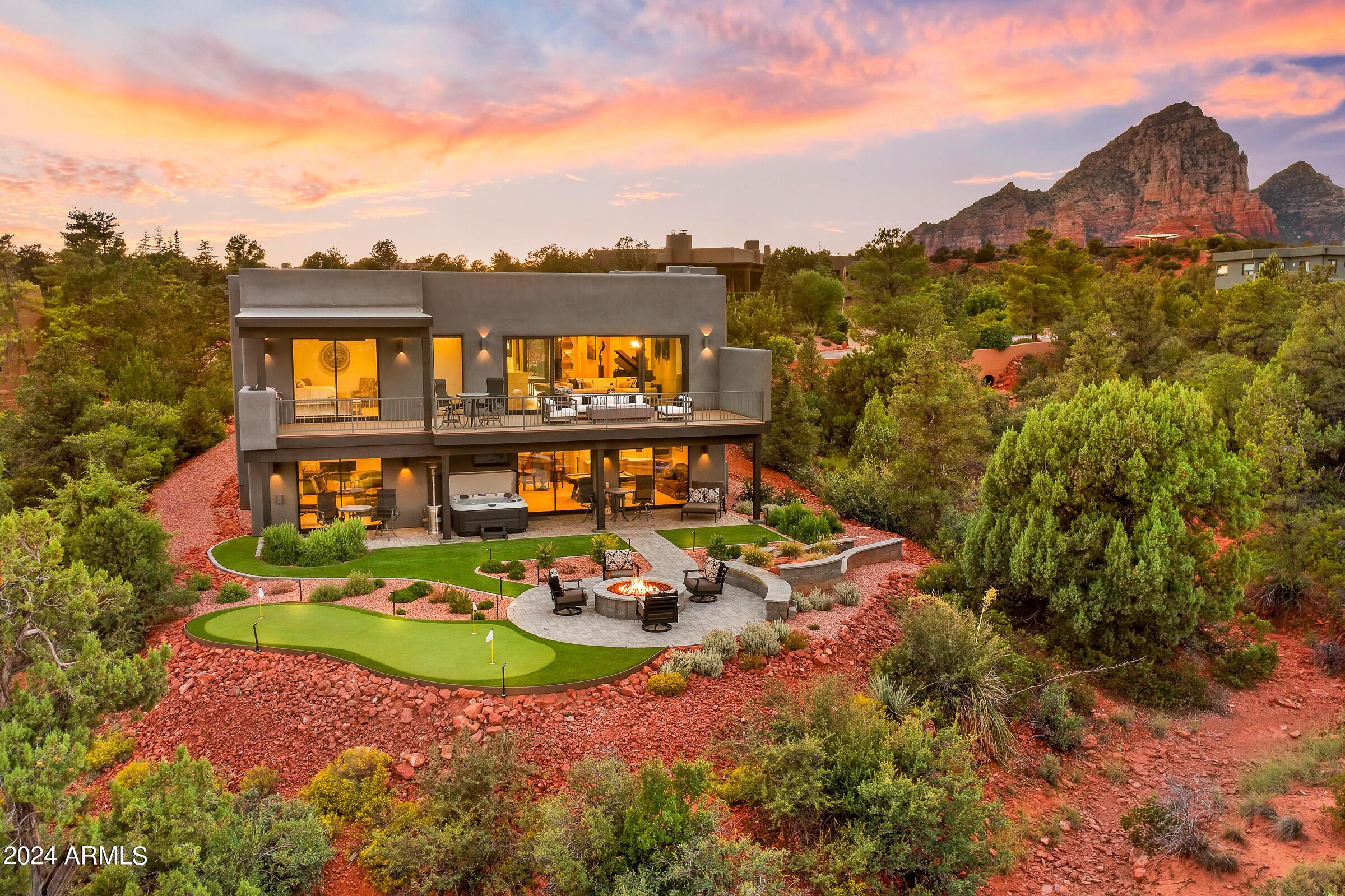 Excellent Opportunity for Investors & 1031 Exchange Buyers -- $8,000 mo. rental income and lease expires on September 30, 2028.  Tenant is also willing to extend for an additional 2 years.  

Stunning custom home built in 2022 in sought after gated community of Casa Contenta.  Over $350,000 of improvements including complete backyard with putting green, custom cabinets in Master closet and garage, surround sound throughout, and window coverings just to name a few.  

Great opportunity to create some income in the short term and eventually have an amazing house to move into!