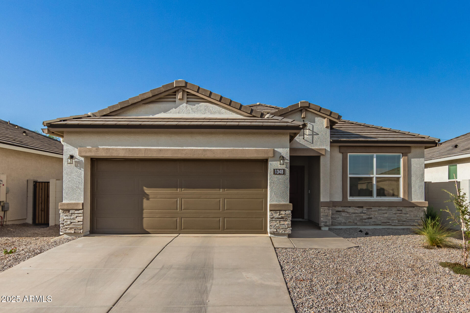 *** BANK APPROVED PRICE *** Looking for a place to call home? Check out this single-story 3-bedroom residence in Heartland Community! Inside, the inviting open floor plan filled with natural light sets the stage for everyday living and entertaining. Lovely kitchen comes with recessed lighting, abundant cabinetry, a pantry, stainless steel appliances, granite counters, and a prep island with a breakfast bar, ideal for a quick midnight snack. Continue onto the impeccable main bedroom to find plush carpet, a private bathroom with dual sinks, and a walk-in closet. The secondary bedrooms provide sliding door closets for added convenience. Spacious backyard has a covered patio where you can spend peaceful mornings or relaxing evenings. This rare abode won't last. Hurry!