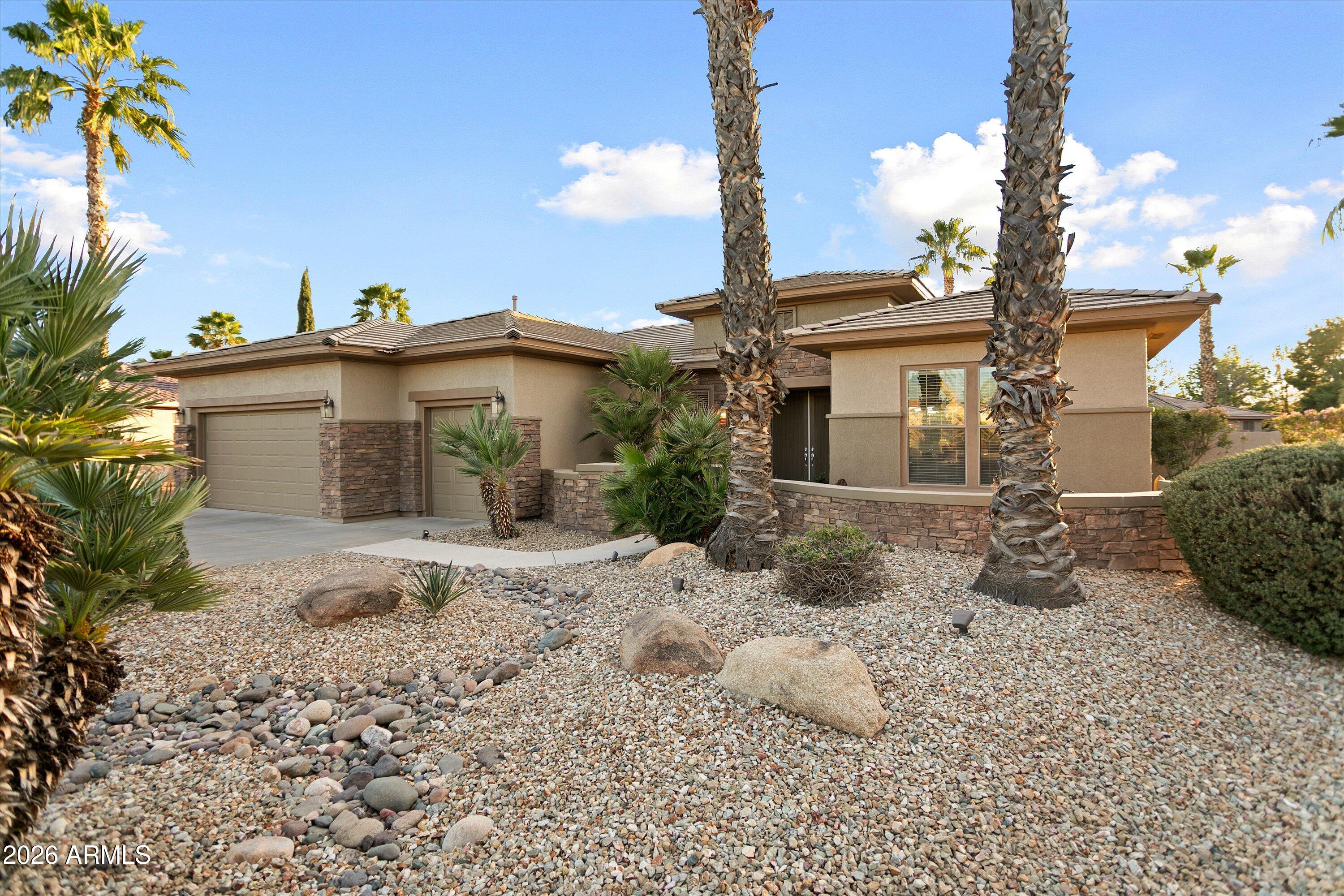 Beautiful maintained Ashbury model located on a quiet cul-de-sac in The Grand.  Roof underlayment Feb 2026, dual HVAC 2013, hot water heater 2015, exterior paint 2023. Indoor features electric fireplace, indoor/outdoor surround sound, wine cooler, kitchen island, cherry cabinets, reverse osmosis, 10 foot ceilings, outdoor furniture will convey with the property. Garage features storage cabinets, built-in garage vacuum and epoxy floors.  Backyard has cool decking, pool, spa, water feature, gas fireplace, gas hook-up for BBQ, and owned solar. Furnishings included except picture in dining room and TV''s.