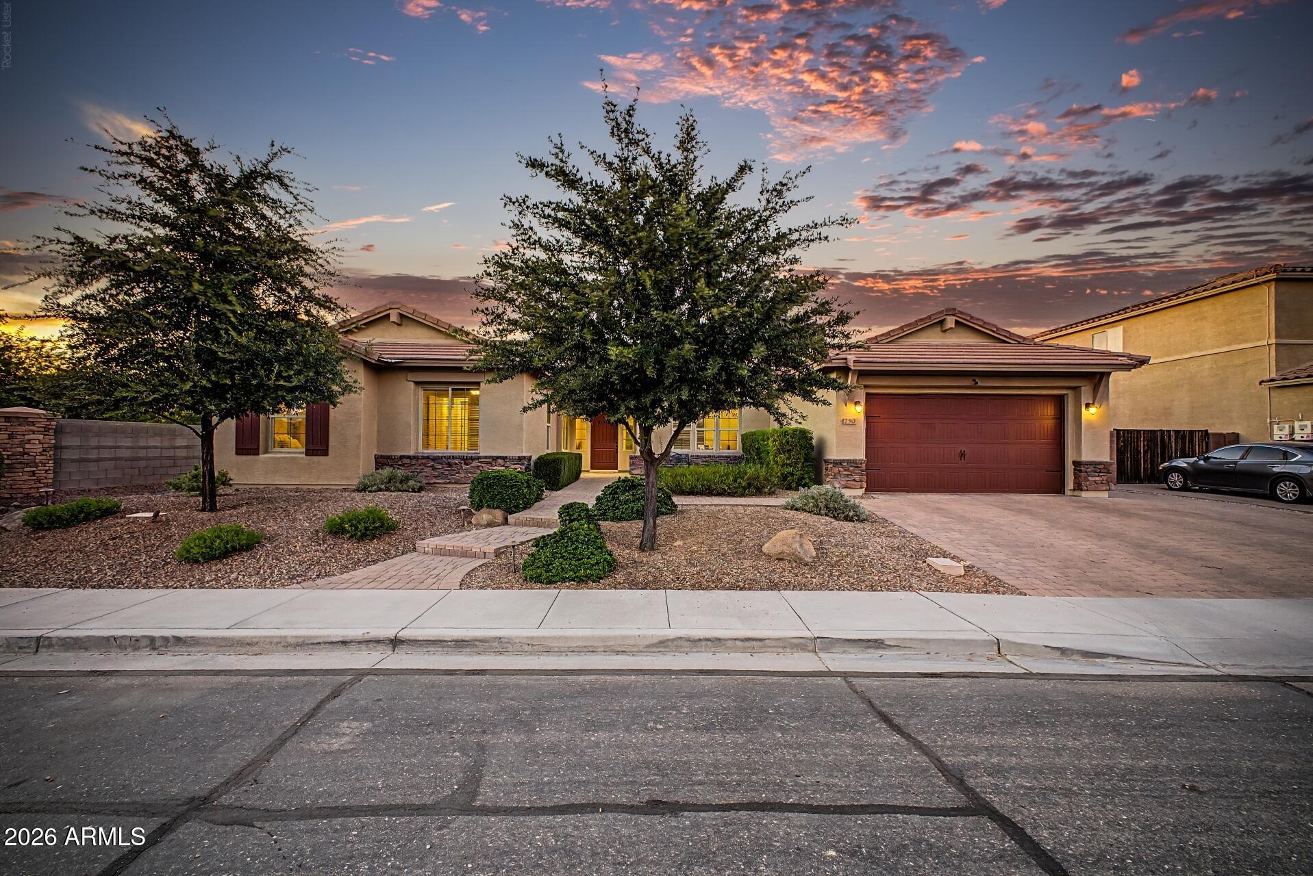 Single-story 5BR, Teen room, Pool w/ water features, 3-car garage built-in cabinets, RV gate, original owner. Near Tumbleweed Park + Downtown Chandler • Loop 202 access . Built in 2014, this 3,860 sq ft Chandler home offers a single-level layout with 5 bedrooms, Den, 3.5 baths, and a teen room for media, study, or flex use. This original-owner home with consistent upkeep and maintenance. The floor plan supports dedicated space for home office, guest room, gym, or hobbies. The 4-car garage includes built-in storage cabinets for tools, gear, and seasonal items. Backyard features a private pool with water features and space for outdoor seating. Approx. 2.5 mi to Tumbleweed Park and 6 mi to Downtown Chandler.