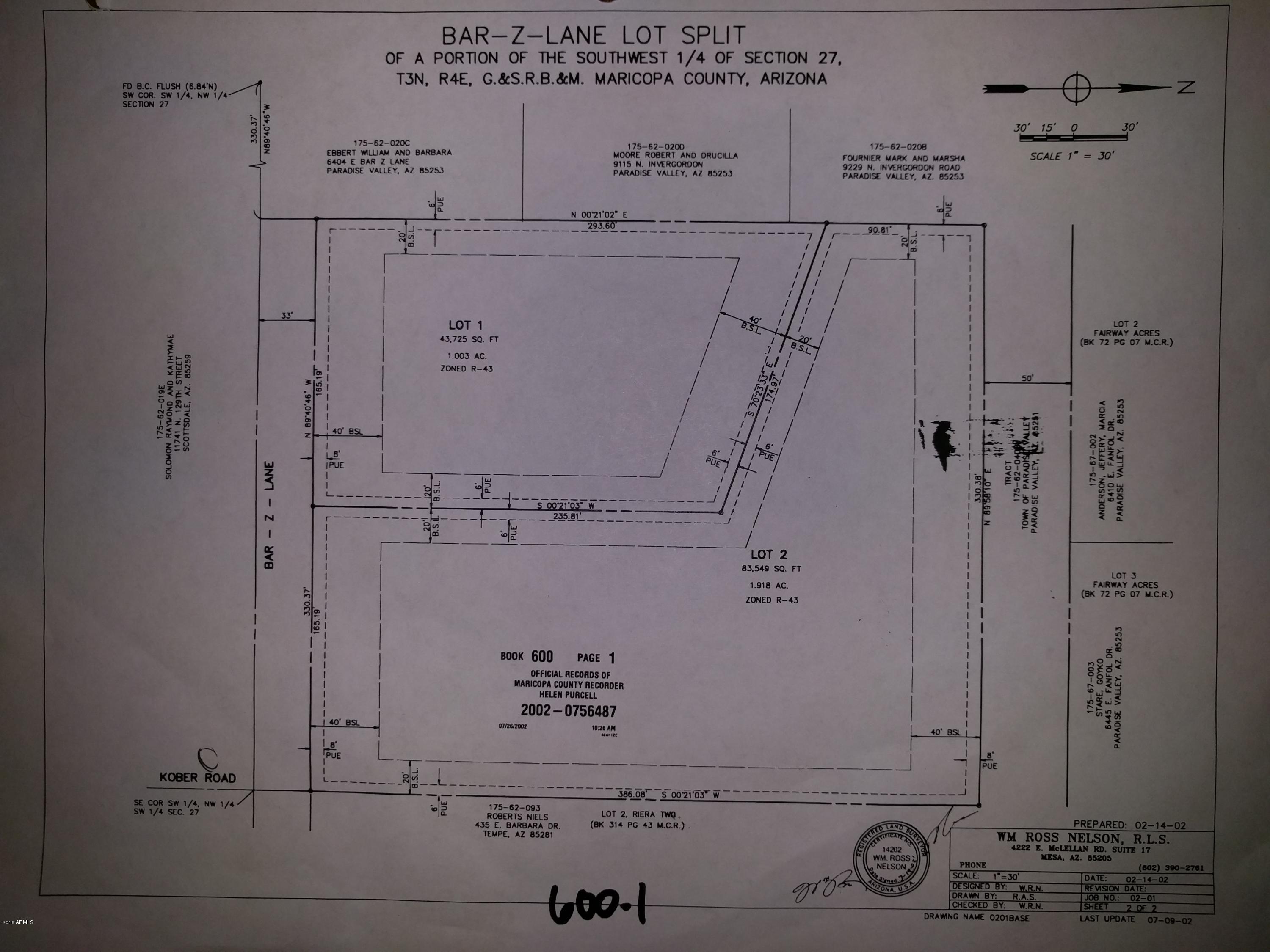 Bar Z Lane Lot Combination - Residential