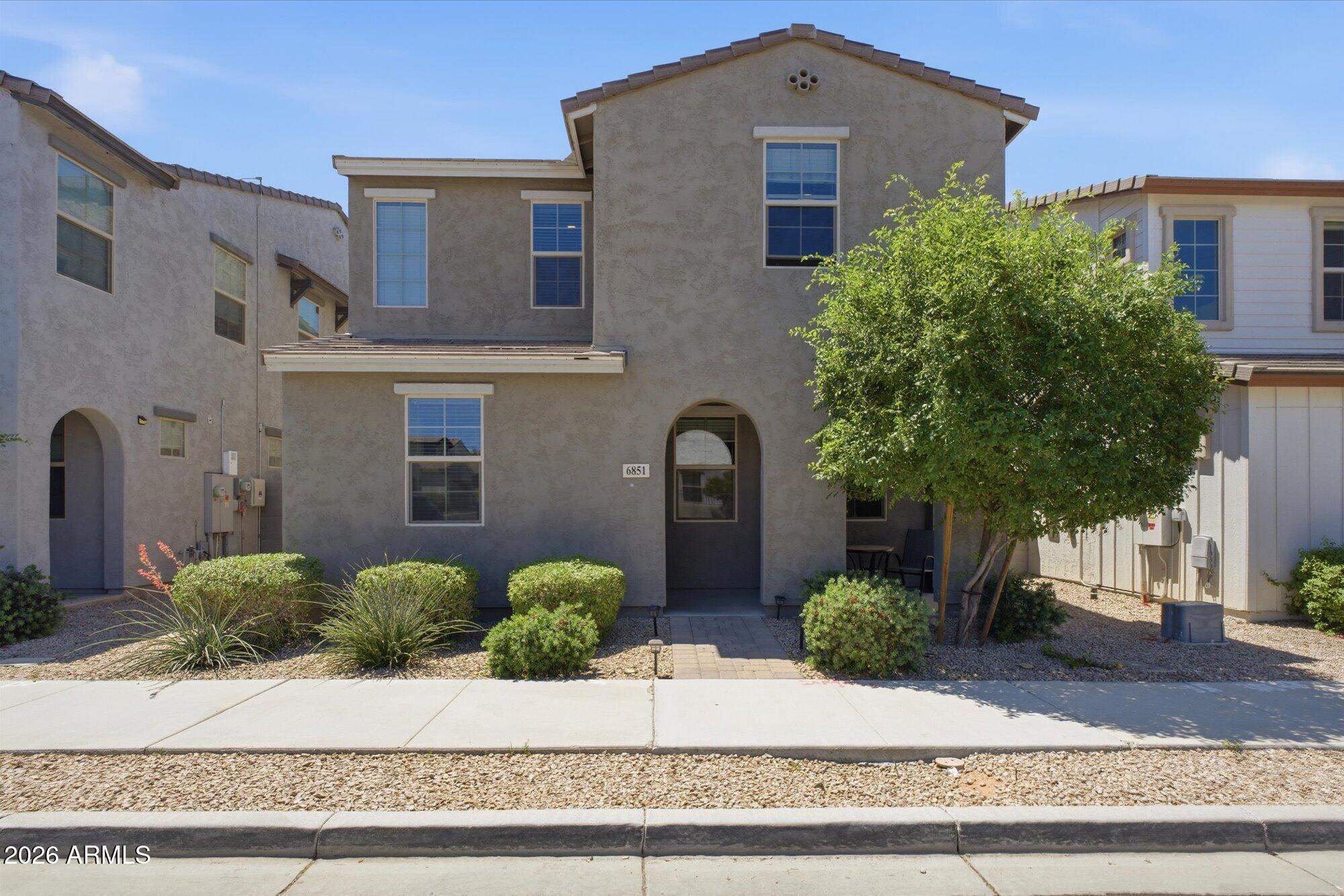This home is beautiful! Built in 2019, it has all the right upgrades like a huge kitchen with granite counter tops, shaker cabinets with crown molding, huge pantry, tons of counter space, and oversized tile in all the right places. The master suite is enormous with a huge en suite bathroom with dual vanities split by a massive soaking tub, giant closet and separate shower. The layout is amazing with a huge living room downstairs, big loft upstairs, tons of storage, private manicured backyard, and an oversized 2-car garage with ceiling storage. The home is also loaded with tons of desirables like Nest thermostat, Ring cameras, smart garage door opener, epoxy garage floor, prewired 7.1 surround sound, N/S exposure with no rear neighbors, community pool, and central location! It won't last!!