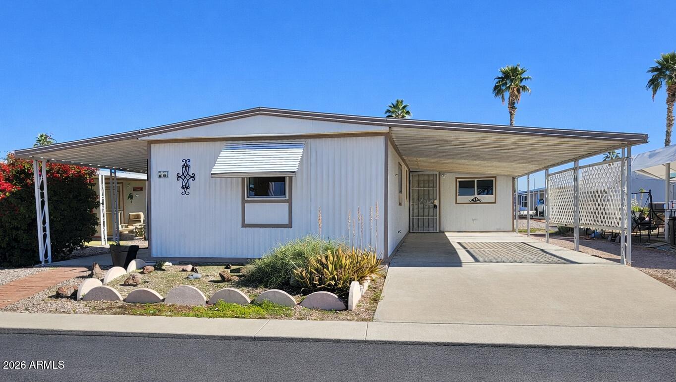 Beautifully Renovated & Move-In Ready 55+ Home! Enjoy one of the most affordable land lease properties in the area. Modern renovated and beautifully refreshed, this inviting home features a brand-new kitchen, new flooring throughout, and new appliances, creating a bright, modern interior that feels clean and comfortable. Convenient Apache Junction location close to shopping, dining, and local attractions. A fantastic opportunity to own a fully updated home in a desirable community.