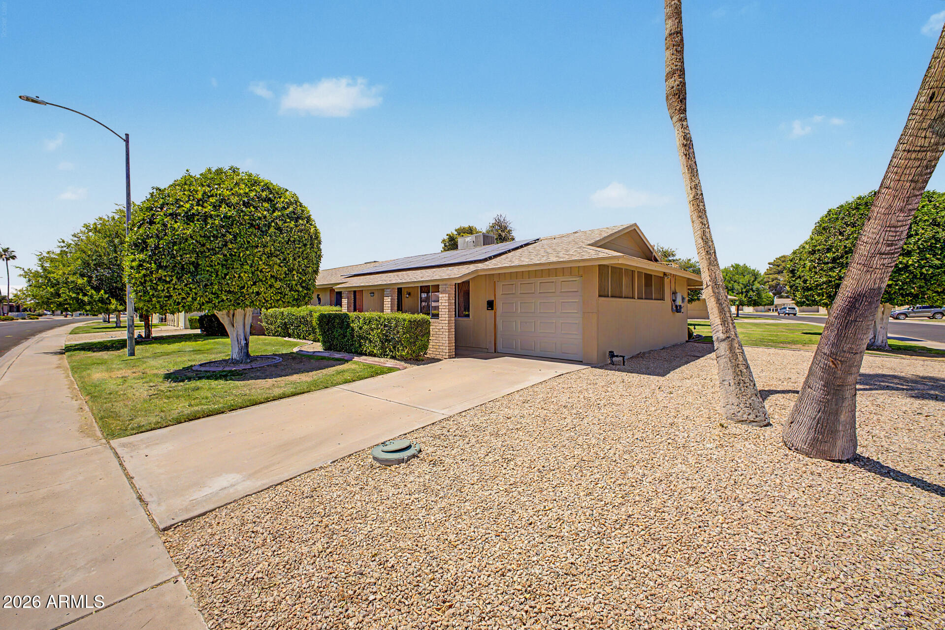 Welcome to this charming Sun City home offering comfort, functionality, and an easy lifestyle. This 2-bedroom residence features a spacious layout with abundant natural light, inviting living areas, and versatile bonus spaces ideal for dining, hobbies, crafts, or a home office. Spacious bedrooms provide comfortable retreats with ample storage. Enjoy the fully enclosed patio for year-round use, plus a practical utility/laundry room with additional workspace and storage. A one-car enclosed garage adds convenience and extra functionality. Outside, the low-maintenance yard and covered patio provide a peaceful setting with room to relax or entertain. Conveniently located within the Sun City community near recreation centers, walking paths, and local amenities.