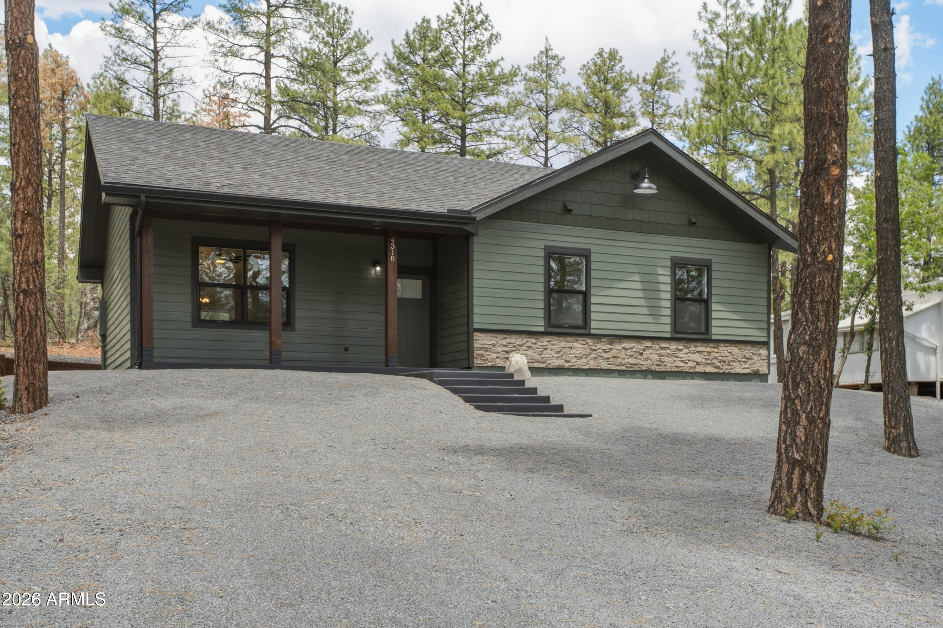 True luxury begins with exceptional construction. This meticulously New built 3-bedroom, 2-bath home offers 1,200sq ft of thoughtfully designed living space featuring 9-foot ceilings, exceptional fixtures and finishes, and meticulous attention to every building detail. Set on a beautiful treed lot surrounded by towering pines, enjoy year-round comfort with air conditioning in a peaceful setting just minutes from dining, shopping, and everyday conveniences. A rare opportunity to own a home where superior craftsmanship, quality construction, and timeless design come together in this exceptional owner-built home! Comes complete with 8 year custom home warranty through Residential Warranty Company! Options to buy Lot across the street for an additional cost. MLS: for lot