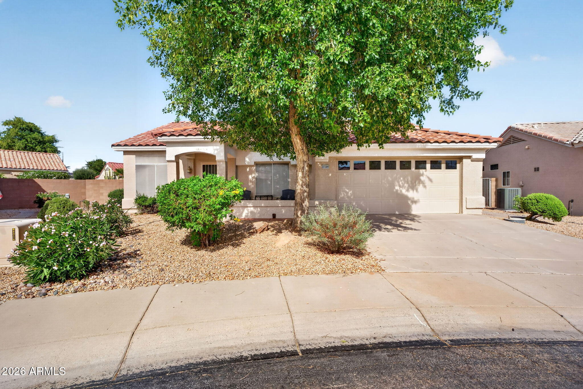 This FURNISHED PARADISE floor plan in Sun City West is ready for new owners! With an OVERSIZED & PRIVATE LOT, this property is a rare find! NEWER A/C system (2025), NEWER ROOF (2023), WHITE OAK LVP flooring (2022), plus updated interior & exterior paint! Bright & open concept. Sliding glass doors lead to an oversized patio and private backyard, complete with a Spanish paver walkway to the side gate. The KITCHEN features gas cooking, newer stainless steel appliances, and plenty of space to enjoy. The spacious primary suite features an oversized walk-in closet and dual sinks in the bathroom for added convenience.  The second bedroom could be used as an office or hobby room! Located close to Sun City West's incredible amenities including pools, golf, pickleball, clubs, and recreation centers.
