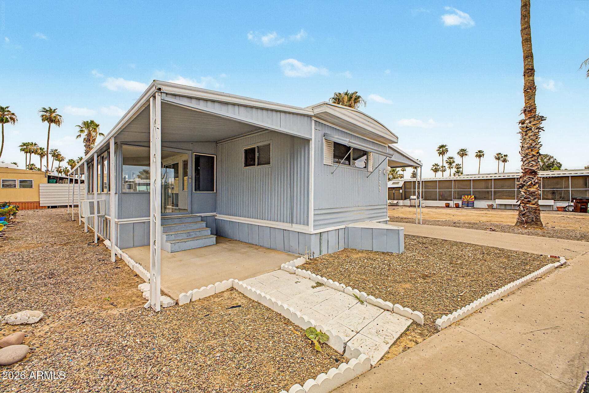 Beautifully remodeled 2-bedroom, 2-bath home in the desirable active adult community of Palm Shadows! This move-in ready home features a stunning updated kitchen with modern cabinetry and finishes, remodeled bathrooms, a dedicated indoor laundry room, and a newer HVAC system for year-round comfort. The open and inviting floor plan offers a spacious living area, abundant natural light, and comfortable living throughout. The primary suite includes a private bath and ample closet space, while the second bedroom is perfect for guests or a home office. Enjoy low-maintenance living and fantastic community amenities, including a clubhouse, pool, spa, fitness center, and social activities. Conveniently located near shopping, dining, entertainment, and medical facilities. Don't miss this beautifull