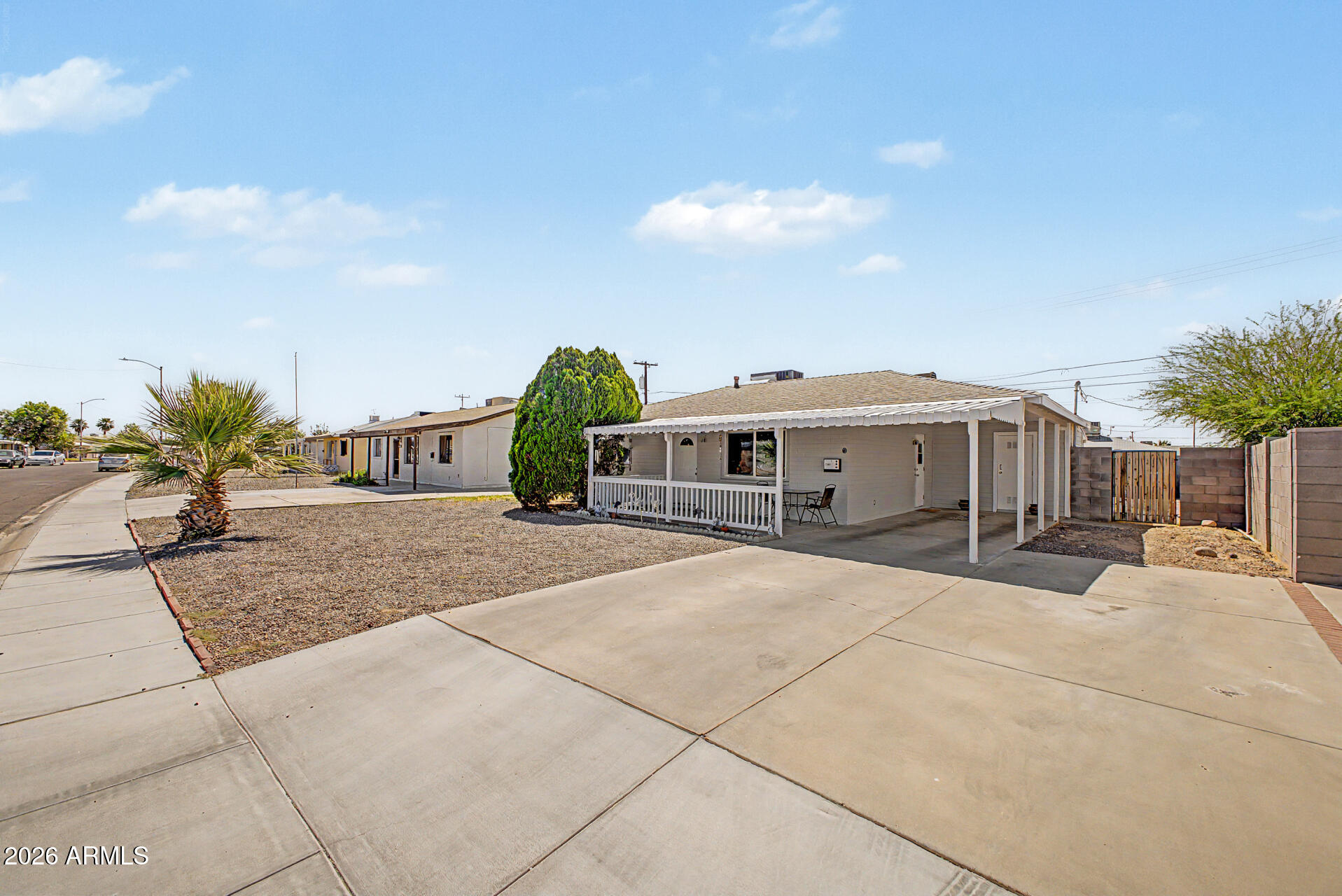 Welcome home to Youngtown! Whether you're buying your first home, looking to downsize, or simply searching for an affordable place to call your own, this cozy 2-bedroom, 1.5-bath home with sun room is worth a look. Built with durable block construction and designed for easy upkeep, it offers comfortable living without the burden of an HOA. Conveniently located near shopping, dining, parks, and everything Surprise has to offer, this home is a great opportunity to take that first step into homeownership and begin building your future.