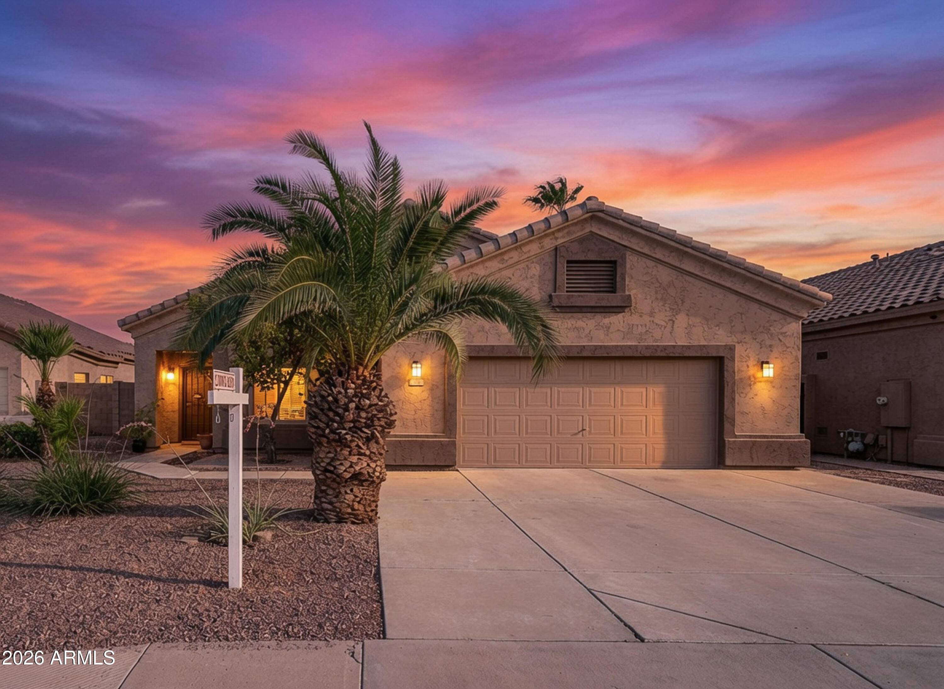 Welcome home to this beautifully maintained 3-bedroom, 2-bathroom residence in the highly sought-after Neely Farms community in Gilbert. Featuring inviting curb appeal with a mature palm tree, low-maintenance desert landscaping, and a private backyard pool, this home makes a wonderful first impression.
Inside, you'll find a comfortable and functional floor plan designed for everyday living, with generous living spaces, a bright kitchen, and a private primary suite. The additional bedrooms provide flexibility for family, guests, or a home office.
Situated in a well-established neighborhood known for its convenient access to shopping, dining, and top-rated Gilbert amenities, Neely Farms offers a welcoming community atmosphere with easy access to major freeways.