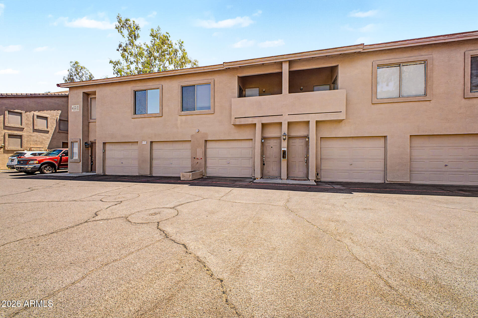 Home, sweet home! This charming 2-bedroom, 2-bath townhome in Mesa Coronado Condominiums welcomes you with a serene living room featuring vaulted ceilings, a soothing palette, blinds, and durable tile flooring for easy maintenance. The well-appointed kitchen boasts skylights for abundant natural light, ample wood cabinetry, built-in appliances, and a two-tier peninsula with a breakfast bar for casual meals. The primary bedroom showcases soft carpeting and a private bathroom for added comfort. Unwind at the end of a long day on the balcony, perfect for enjoying a good book or refreshing drinks. Don't miss out on this fantastic opportunity!