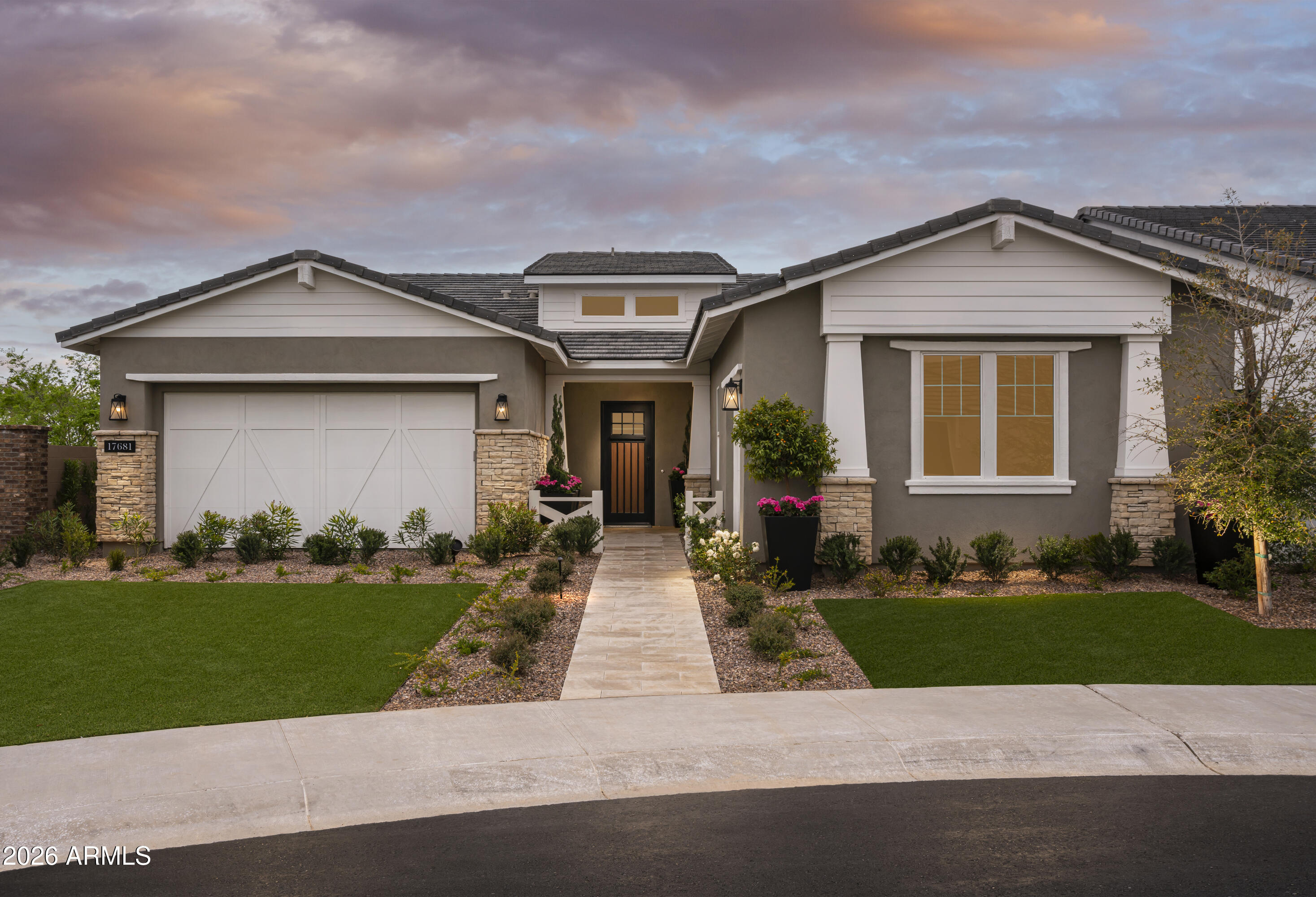 This beautifully designed and fully furnished model home offers luxury living at it's best.  The well-appointed kitchen overlooks a bright casual dining area and features a large center island, ideal for entertaining and everyday gatherings. Exquisite outdoor living spaces include a pool with breathtaking views overlooking the golf course. Residents enjoy access to Guard gated an exceptional resort-style community featuring sparkling pools, outstanding dining options, a full-service spa, fitness facilities, and an array of sports courts for tennis, pickleball, and Champion Golf Course.