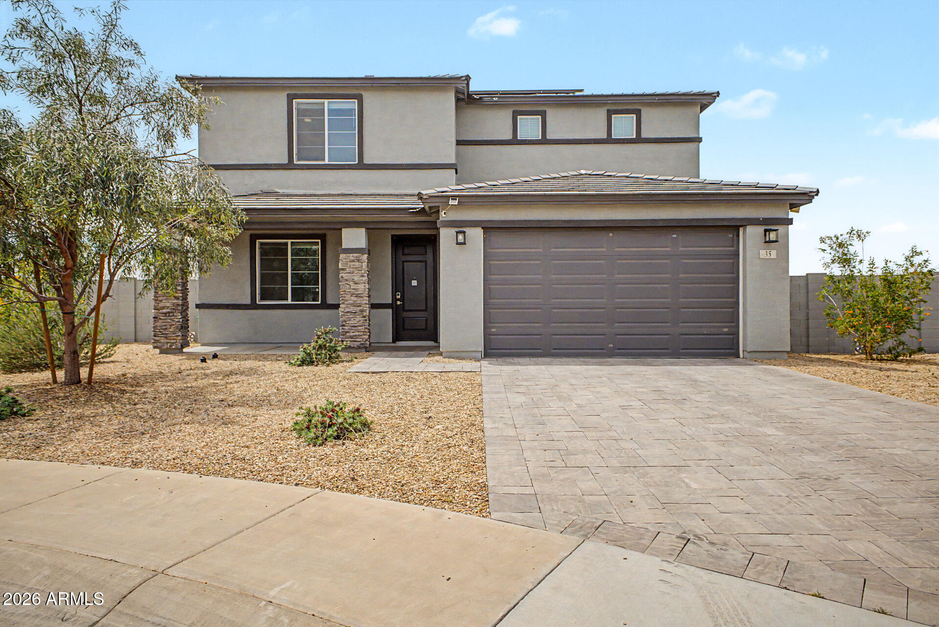 Oversized 13,209 sq ft cul-de-sac lot offering exceptional space, privacy, and low-traffic living in the sought-after Tuscany community. Built in 2022, this 2,541 sq ft home features 4 bedrooms upstairs, a spacious loft, and a versatile downstairs flex room ideal for a home office, guest space, or multi-generational living. The open-concept layout includes tile flooring in main areas, granite countertops, a large kitchen island, and a walk-in pantry - designed for both everyday living and entertaining. Upstairs laundry adds convenience, while the functional floor plan provides flexibility for modern living. Owned solar system with no lease or additional monthly payment helps reduce ongoing energy costs. One of the larger lots in the neighborhood, offering added outdoor potential and privacy. Move-in ready and designed for both comfort and long-term value.
