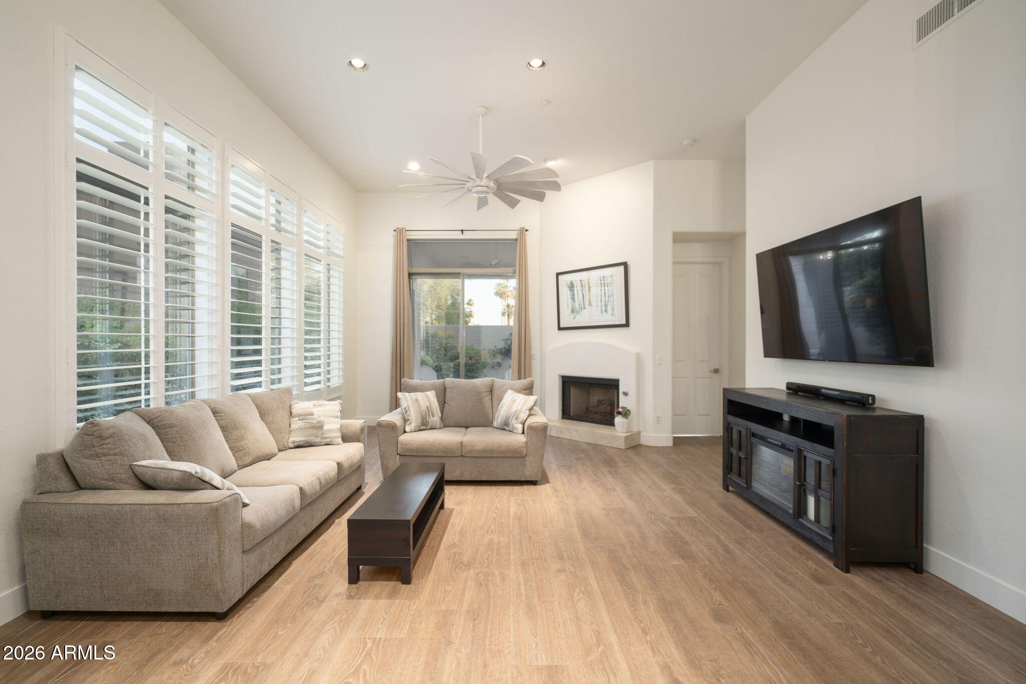 Hands down one of the most desirable lots in Gainey Village, tucked within a quiet cul-de-sac and shaded by soaring mature trees and lush greenery. This fully remodeled home is positioned just steps from The Village Health Club & Spa, exceptional dining, and the Hyatt Regency resort.

Flexible floor plan featuring a downstairs primary suite, open living spaces, soaring ceilings, and quality updates throughout. Recent improvements include updated HVAC and roof, new flooring throughout, quartz countertops, redesigned bathrooms, and a completely refreshed modern aesthetic across the entire home. 

True turnkey opportunity blending lifestyle, location, and long-term value in one of Scottsdale's most desirable neighborhoods.

More Info at: 7259EVAQUERO.C0M Act Quickly, This Home Wont Last