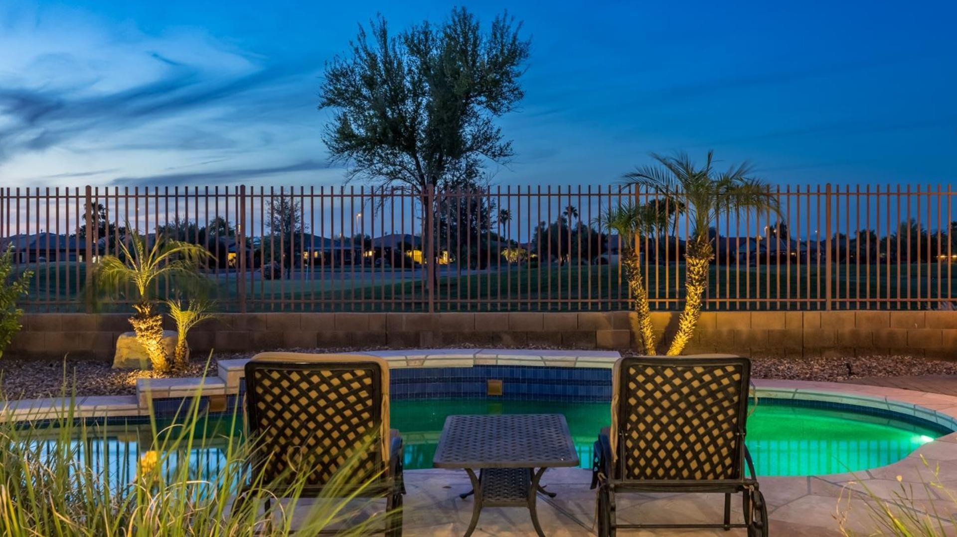 Welcome to your dream home for rent in Seville! This spacious and luxurious house offers 2740 square feet of living space with 4-bedrooms and 2-bathrooms. As you step inside, you'll be greeted by a beautifully designed interior with neutral tones throughout, creating a warm and inviting atmosphere. The gourmet-style kitchen is a chef's delight, featuring elegant granite countertops and top-of-the-line stainless steel appliances. The house boasts four well-appointed bedrooms, providing ample space for the entire family or guests. The primary suite is particularly impressive, offering a generous size and an ensuite bathroom featuring both a separate shower and a bathtub, allowing you to relax and unwind after a long day. One of the standout features of this home is its backyard oasis Overlooking the stunning golf course, you can enjoy the tranquility and natural beauty while relaxing on the covered patio or under the pergola. North facing backyard. Hosting gatherings and barbecues will be a breeze with the built-in barbecue station, making outdoor entertaining an enjoyable experience for everyone. For those hot Arizona days, a sparkling heated pool awaits you.

Living in Seville, Gilbert, you'll have access to a beautiful and vibrant community, with the golf course offering stunning views. This rental home provides a perfect balance between relaxation, entertainment, and comfort, making it an ideal place to call home. Don't miss the chance to experience Arizona living at its finest!