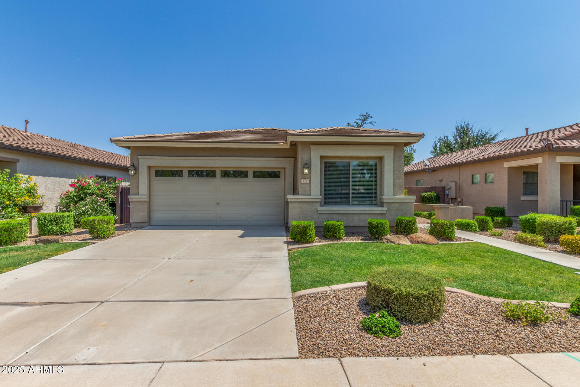Previous model home in Ironwood Crossing!  Granite countertops upgraded cabinets and all the perks of a former model home.  Newer AC! The property comes with new carpet. This one is ready to move -in.  Brand new roof, just replaced springs/seal and garage door opener too!  Nice size backyard with grass and north facing makes this a winning combo!  Come and see it today!
