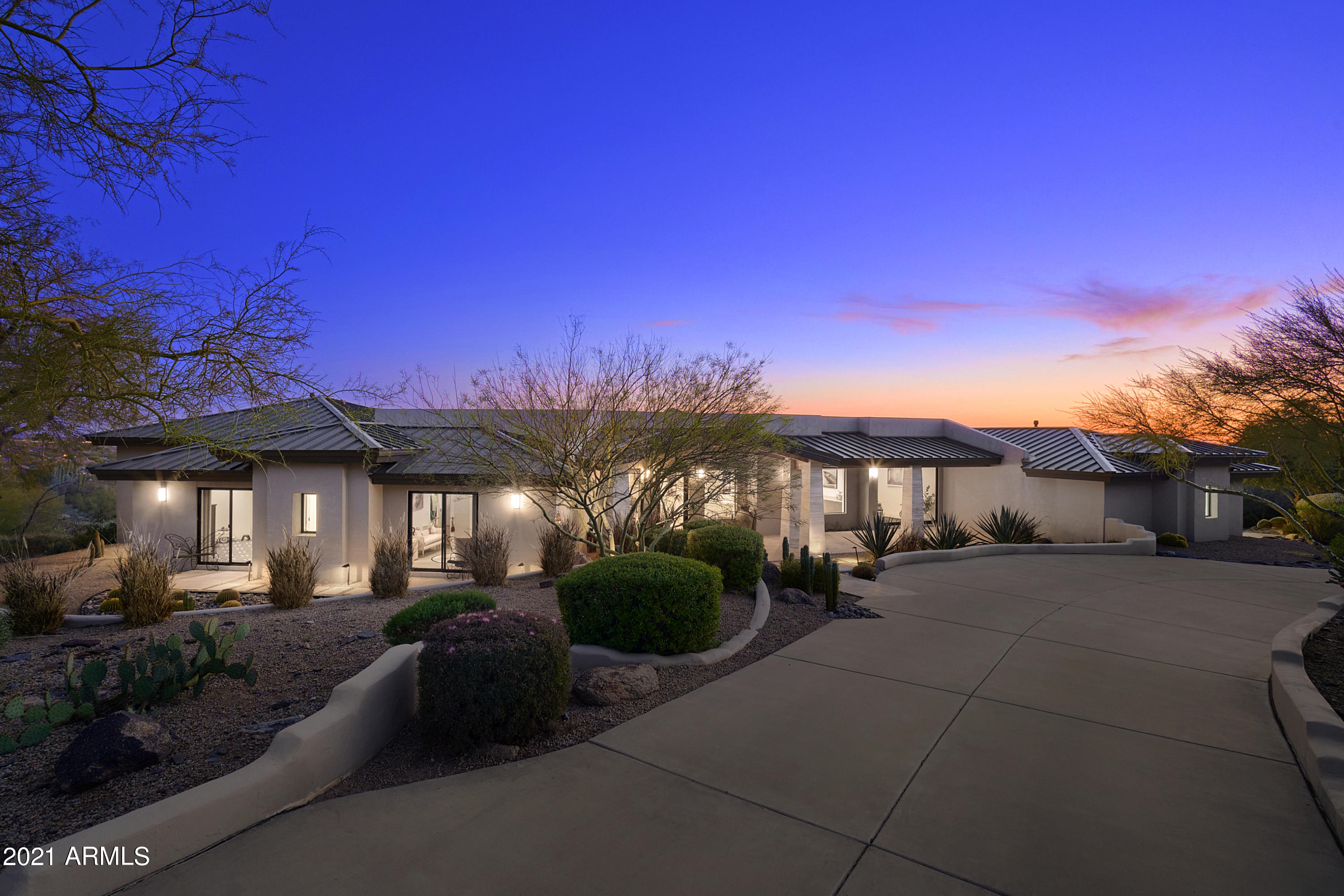 Modern Contemporary Home. Total makeover with luxury upgrades in 2015. Stylish, fun and warmth. Today's living style at it's best. Well designed floor plan with abundance of space and openness. Natural Light everywhere. The disappearing doors gives you the seamless indoor outdoor living and forever valley views. Endless city lights and mountain views. Into the kitchen space, you will fall in love with the generous stunning Italian marble island and Wolf & Subzero appliances. Be enchanted and ready to relax in the open and bright luxurious master suite with an impressive master bath so zen and modern. Best of all, a 2 bedroom attached guesthouse with its own living space, kitchen and laundry. 3 bedrooms plus office in main house. Oversized 3 car w/cabs. Plentiful storage. No interior steps.