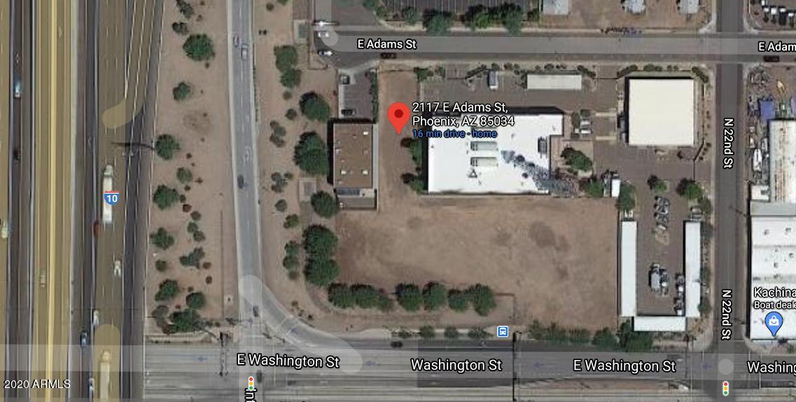 Wow what a commercial lot!  Opportunity zone, A-1 zoned which allows for marijuana (use permit required). Also light industrial. close to freeway, downtown Phoenix, Phoenix sky harbor airport, and the light rail.  Don't miss this chance to acquire a great location. This property must be sold with 2130 E. Washington, Phoenix, AZ. MLS 7046907