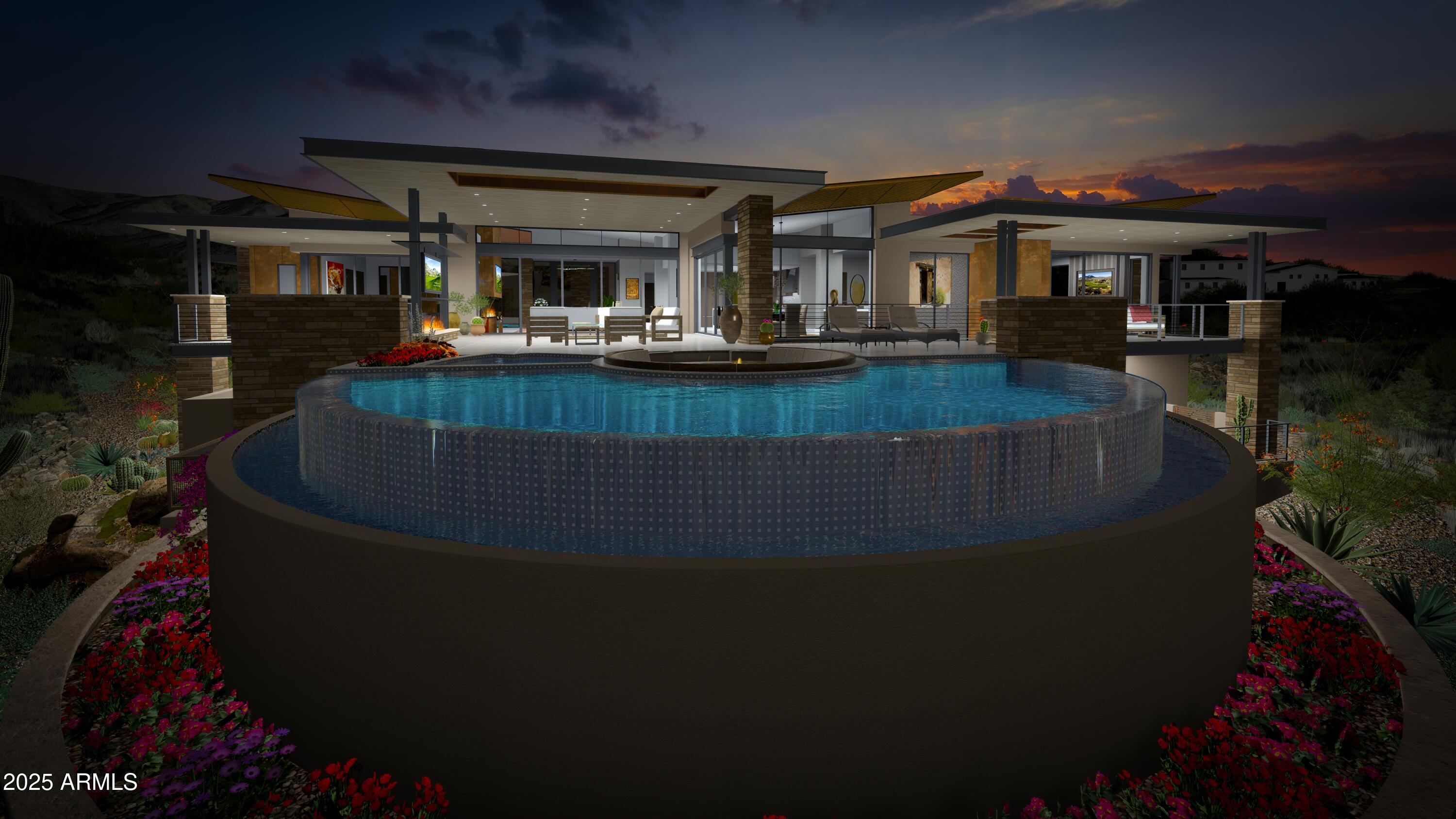 A full GOLF MEMBERSHIP is available. Luxury living at Desert Mountain offering unparalleled views & elegance. For those who demand the absolute best, this to-be-built architectural masterpiece by Black Stone Development and Graffin Design is nestled on one of the most coveted homesites in Desert Mountain-lot 18 in the Village of Cochise Geronimo. This estate offers breathtaking panoramic views of city lights, dramatic Arizona sunsets, pristine golf courses, and majestic mountains.
Exquisite design & exceptional craftsmanship define this home. Thoughtfully designed to the highest standards, this approximate two acre estate seamlessly blends sophistication, modern desert luxury and a functional floorpan. Home Highlights:
The open-concept layout and expansive indoor-outdoor living spaces are designed to embrace Arizona's year-round beauty. 
Approximately 7,200 sq. ft. of open-concept living - perfect for effortless entertaining and everyday comfort.
Five spacious en-suite bedrooms each offering privacy and elegance
Dedicated study/office is ideal for remote work or a quiet retreat.
Lower-level living area includes a fire glass wall with a striking view into the showcase four car garage for all the cars and toys. Additional two car garage on main level. Additionally enjoy a flexible multi-purpose room, ideal for a home gym, theater, or golf simulator. State of the art kitchen includes top of the line appliances. Stunning 200-bottle wine room with dual-sided glass enclosure.
The resort style backyard features a sparkling pool, spa, outdoor family room, and expansive covered areas for entertaining.
Prime Location & Exclusive Lifestyle
Located just a short walk from the renowned Cochise/Geronimo Clubhouse that offers:
A state-of-the-art driving range for golf enthusiasts,
two exceptional restaurants for fine and casual dining.
Access to the legendary Cochise and Geronimo golf courses
This is a rare opportunity to own a world-class luxury estate in one of Scottsdale's most exclusive communities.