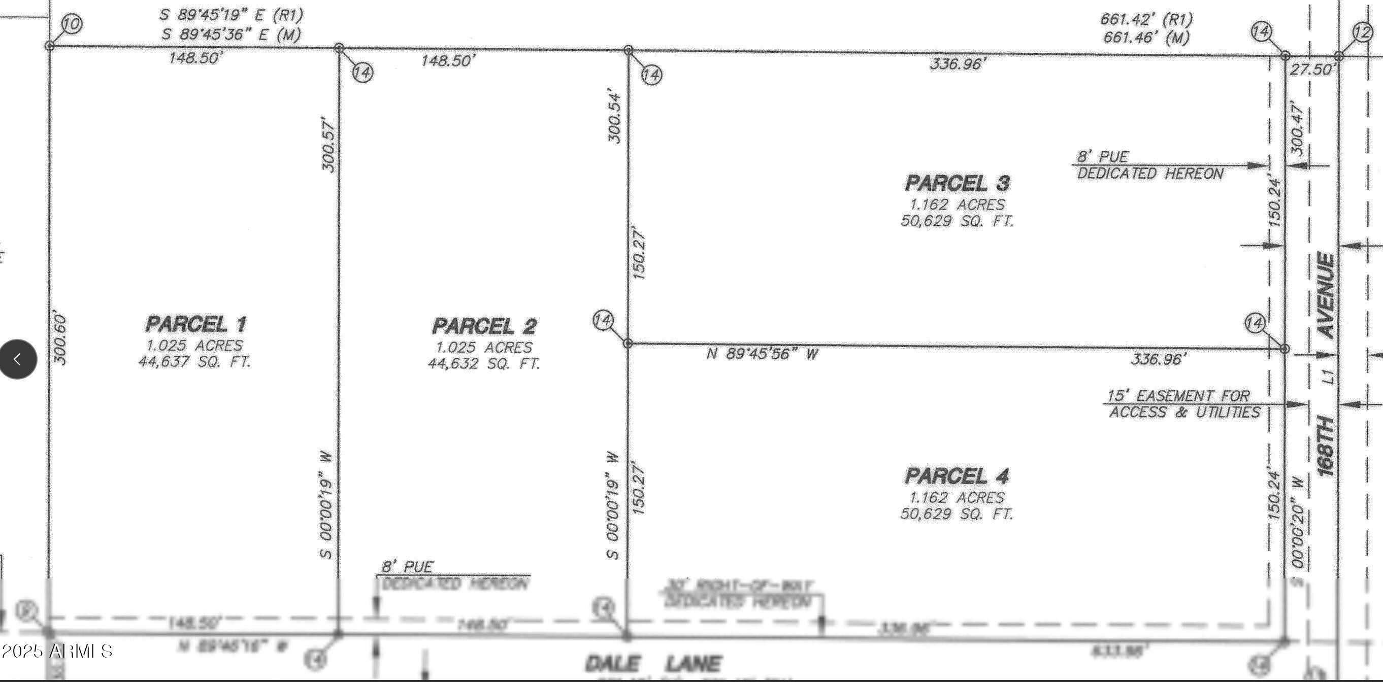 DALE LANE RURAL SUBSIVISION - Land