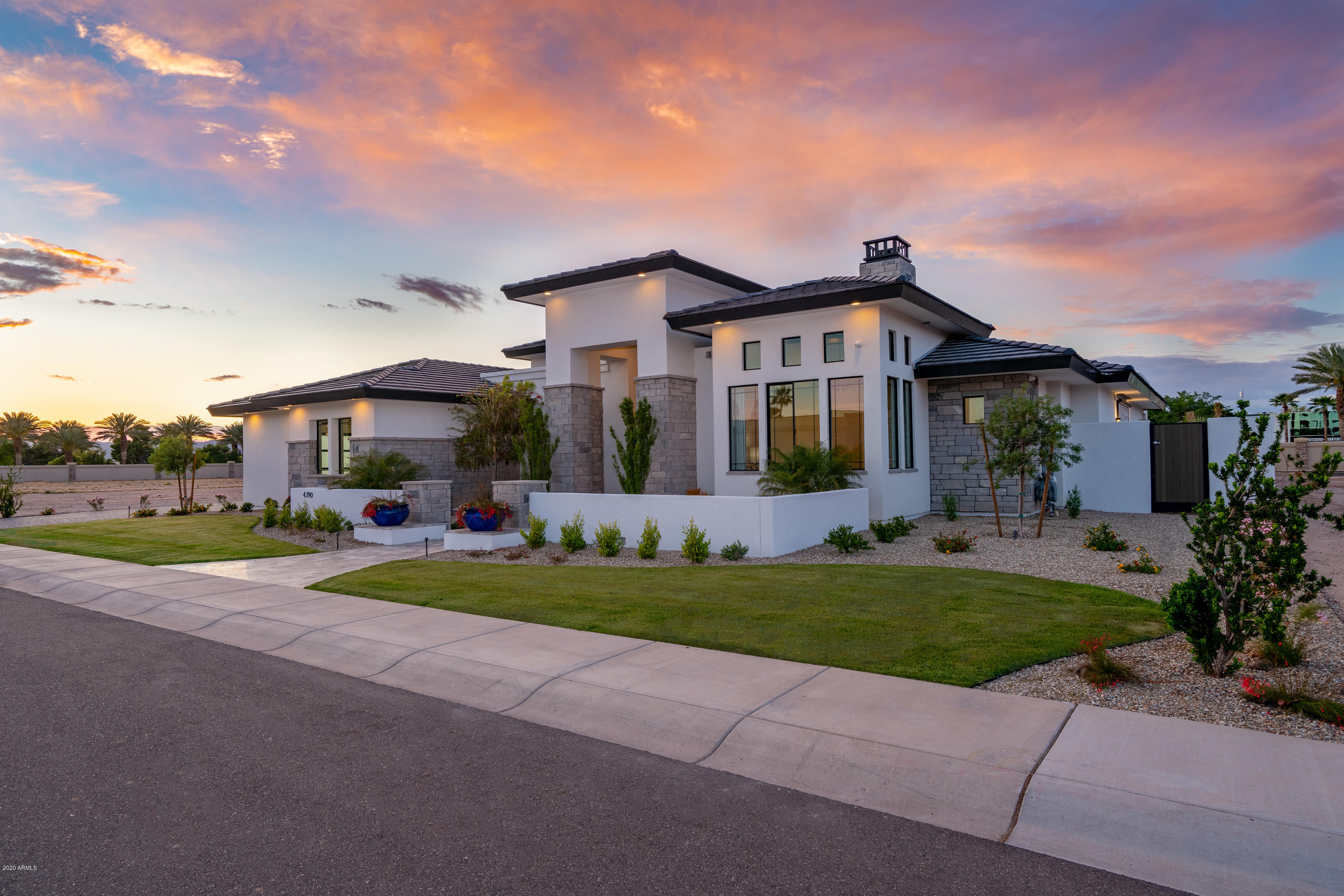 Come and experience this once in a lifetime Custom Home built by Award Winning Forte Homes. This 4,513 sq ft custom home with private 3,762 sq ft condition airplane hangar taxis right onto the Stellar Airpark centrally located in the Valley of the Sun. Close to world renowned shopping, restaurants, entertainment and schools. 

This exquisite home features dual Master Bedrooms, Guest Suite, Formal Office and Gameroom. This open floor plan has 18' ceilings in greatroom and kitchen with floating box beam ceiling treatments. Towering gas linear fireplace in the greatroom is the center piece of the living area. The kitchen is appointed with Subzero/Wolf appliances including Built in Coffee Maker, dual Cove Dishwashers and dinning space has built in Subzero Wine Fridge.  3 car gar w/EV
