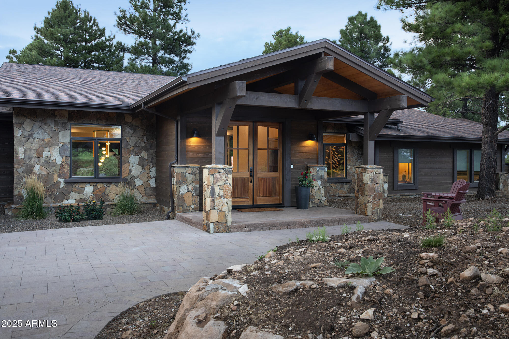 Located in the private and guard gated community of Pine Canyon rests this newly remodeled custom home. You will love its gorgeous mountain views and the fact it is within 5 minutes to downtown Flagstaff shopping and restaurants. Its gourmet kitchen is equipped with state-of-the-art Miele appliances, updated tiled back splash and new center island. It overlooks the stunning Great room with walk-up bar, fireplace and large sliding glass doors opening to an large covered deck overlooking the mountain views. The luxurious primary suite features a spa-like bath with heated flooring. High end features include wide plank wood flooring, luxurious counter tops, stylish light fixtures and tasteful wall coverings. A Golf or social membership to the renowned Pine Canyon Club is optional. The........ championship 18 hole golf course designed by Jay Morrish is known for its pristine fairways and challenging design. In addition to access to the golf course and driving range, Pine...
Canyon club membership includes, tennis, pickle ball, sport center, swim club, children's play ground, fishing and a magnificent clubhouse including men and women locker rooms, fitness center, spa, and fine and casual dining.
