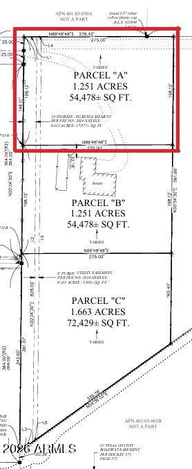 A PORTION OF THE SOUTHWEST QUARTER OF SECTION 05, - Land