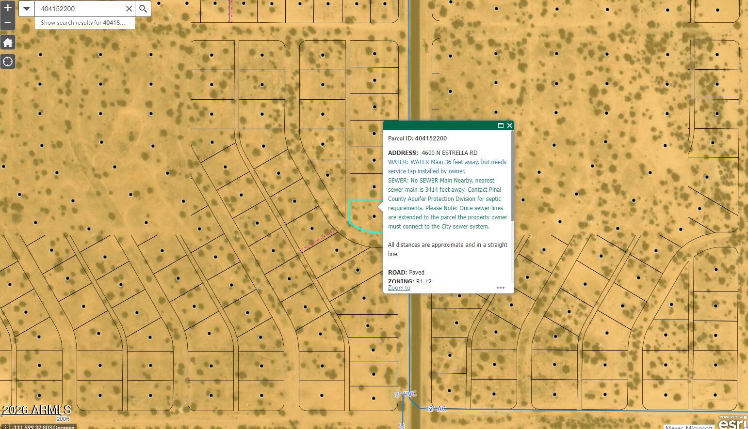 TOLTEC/ARIZONA VALLEY UNIT SEVENTEEN - Land