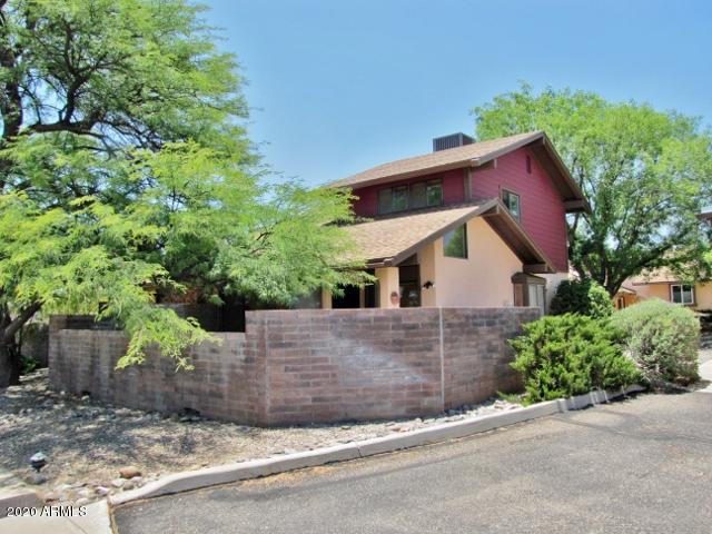 This 3BR/2BA/1CG, 1500 sq.ft. home is centrally located in Sierra Vista, AZ minutes from Ft. Huachuca, schools, shopping and Canyon Vista Medical Center. The two-story floor plan includes a master bedroom plus one bedroom upstairs and one bedroom downstairs. The living area and kitchen are open with vaulted ceilings which includes a wood-burning fireplace. The front courtyard has planters and space to entertain. Call today.