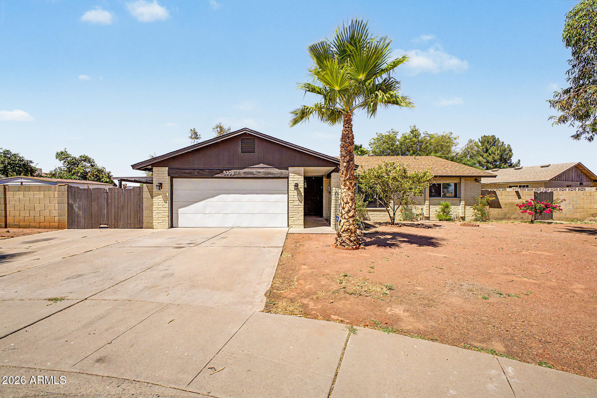 Nestled on a peaceful CUL-DE-SAC and situated on an OVERSIZED 0.26-ACRE LOT, this beautifully updated home offers the perfect blend of comfort and style! Wood-look flooring, fresh paint, ceiling fans, and abundant NATURAL LIGHT create a warm and inviting atmosphere throughout. Enjoy both a spacious living room and a large family room highlighted by a charming beehive fireplace, perfect for relaxing or entertaining. The kitchen features built-in appliances, generous cabinetry, and ample workspace. The sizable PRIMARY SUITE includes a walk-in closet and private bath with a make-up vanity. The expansive backyard boasts an RV GATE, covered patio, attached pergola, two storage sheds, and plenty of room for toys, gardening, and entertaining. A RARE opportunity with endless potential!