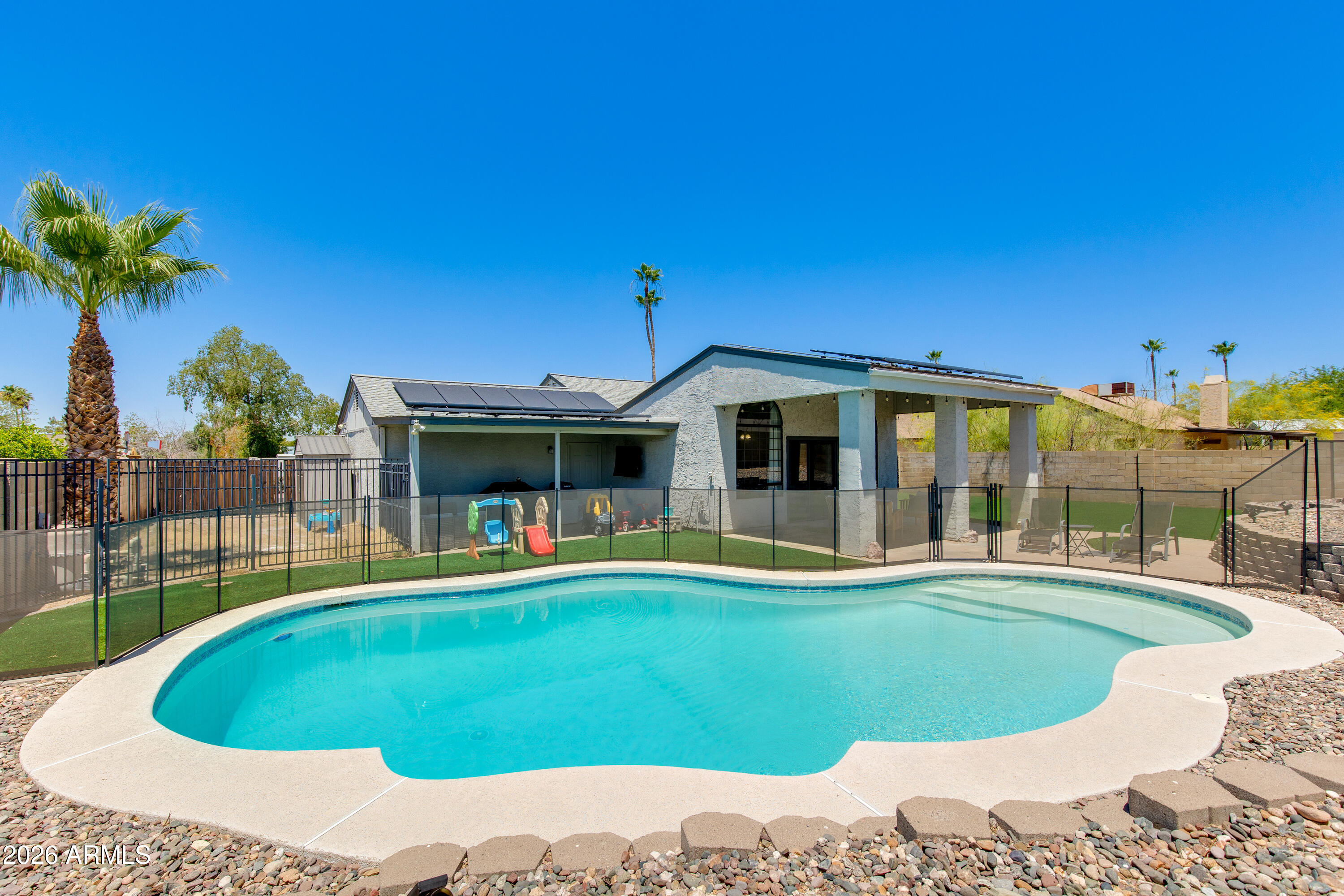 Welcome home to this North Phoenix gem! Featuring 3 bedrooms, 2 bathrooms, and a generous lot, this property offers comfortable living with room to make it your own. Enjoy abundant natural light, a functional floor plan, and a sparkling pool perfect for cooling off during Arizona summers. Conveniently located near parks, shopping, dining, and major commuter routes, this home is packed with opportunity for homeowners and investors alike. No HOA!