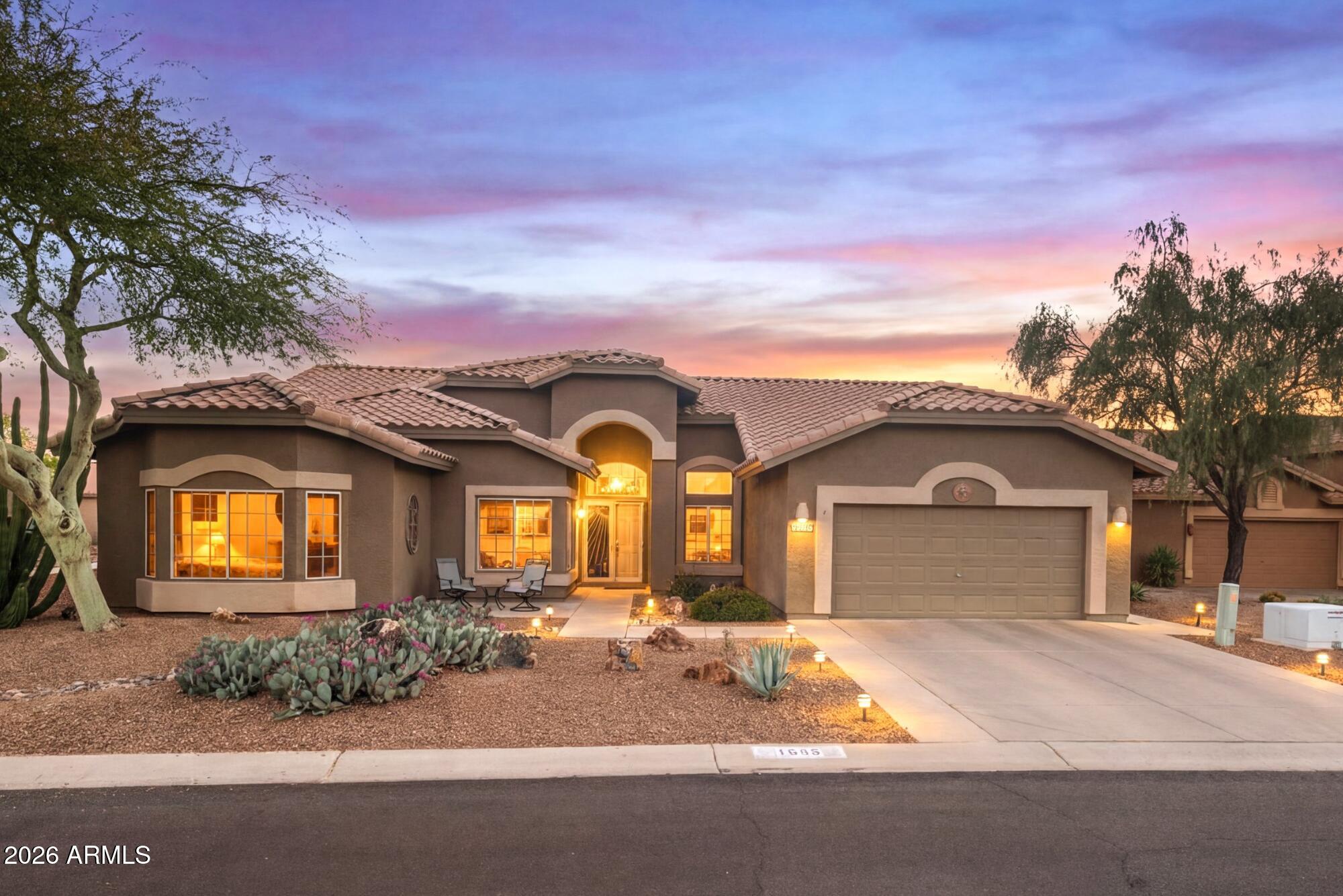 WOW! Fully Furnished, Acacia floor plan on 8869 sqft premium cul-de-sac lot. Lots of Updates incl. NEW ROOF (2025), HVAC (2021), Stainless Steel Appliances (2023), NEW water heater (2024), Flooring in Garage,  Reverse Osmosis, Interior/Exterior paint and More in a sought after 55+ Community! *** You'll also appreciate the open floor plan, vaulted ceilings, built in outdoor BBQ, patio fireplace with a great location!
***This very popular 55+ Master Planned Community Features Preferred Tee Times, On Site Restaurant, Driving Range, Fabulous 18 Hole Golf Course, 2 Pools, Spa, Fitness Center, PICKLE BALL, Tennis, Bocce Ball, Water Volleyball, Many Community Activities and Socials and MUCH MORE! ***Conveniently Located, close to WORLD CLASS HIKING and Gold Canyon Golf Resort, which offers... ....two 18-hole Championship golf courses (Dinosaur Mountain and Sidewinder) and Expansive PATIO DINING with amazing golf and mountain views! ***Nature lovers will ENJOY the nearby 2.9 million acres of Tonto National Forest wilderness, hiking, off-road trails plus four beautiful, pristine lakes too! Conveniently located just 35 minutes from Sky Harbor Airport and 20 minutes from Mesa Gateway Airport and San Tan Village Shopping & Dining! ***You'll LOVE the GOLD CANYON LIFESTYLE!