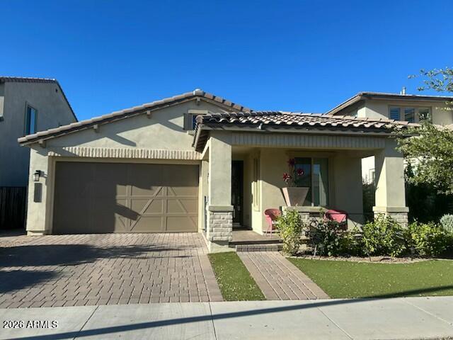 Enjoy this beautifully upgraded 3-bedroom, 2-bath home, offering an open-concept design with a spacious great room, expansive kitchen and split floorplan. Home is freshly painted, move- in ready, and features tile flooring and elegant plantation shutters throughout.

A versatile bonus room provides the perfect space for a home office, den, playroom, or flex space to fit your needs. The spacious primary suite features a beautifully updated walk-in shower, creating a relaxing and modern retreat.

Step outside to your private backyard oasis complete with a large covered patio, a sparkling pool, lush landscaping, and plenty of space for entertaining or enjoying Arizona's indoor-outdoor lifestyle. Home includes a permanent LED exterior lighting system enhances the home's curb appeal year-ro This home is thoughtfully upgraded with timeless finishes and functional living spaces, and offers the perfect blend of comfort, style, and convenience. Ideally located near shopping, dining, parks, recreation, and major freeway access, this home is ready for you to move in and enjoy everything Arizona living has to offer.