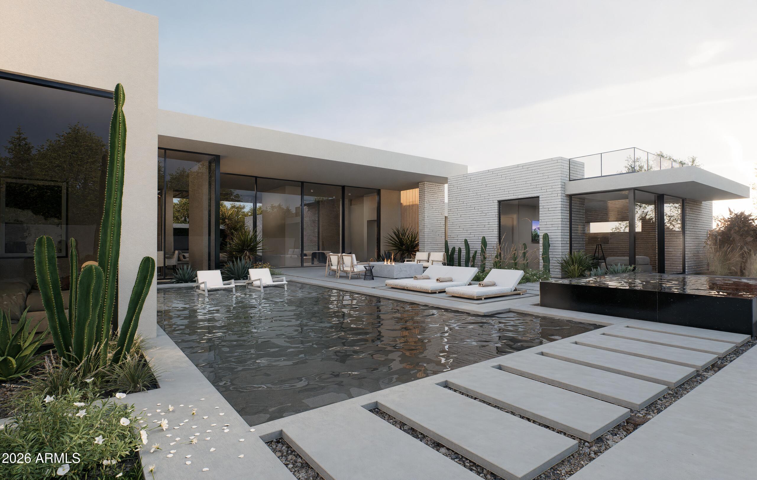 Finally an exquisite example of thoughtful refinement in an estate to stand the test of time.  Quality, attention to detail and a living piece of art.
True luxury and elegance defined.

- Full detached Guest House
- Attached Casita
- Show Garage & Lounge
- Custom Wellness Center

Arriving in May.
