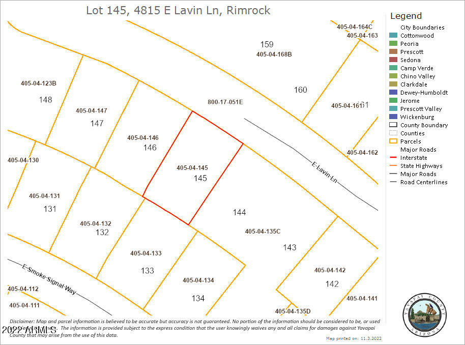 Ready to build. A slice of heaven away from it all!  BUY BOTH LOTS....4805 and this one 4815 E Lavin Ln....lots 145 & 146!