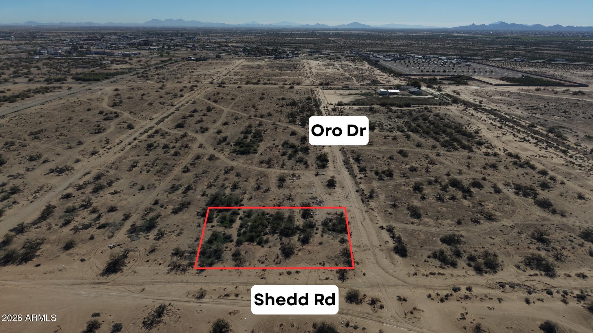 Discover a rare opportunity in Eloy, Arizona. A serene 0.39-acre vacant land parcel nestled along W Shedd Road. This tranquil retreat offers a blank canvas for your vision, whether you're dreaming of a custom home, a private getaway, or a strategic investment. With minimal noise, virtually no traffic, and a peaceful rural ambiance, this property promises unmatched privacy and calm and is ideal for those seeking solitude, creative freedom, and long-term value. Embrace the possibilities, your vision starts here. Utilities must be verified by the buyer during the inspection period. All measurements are approximate.