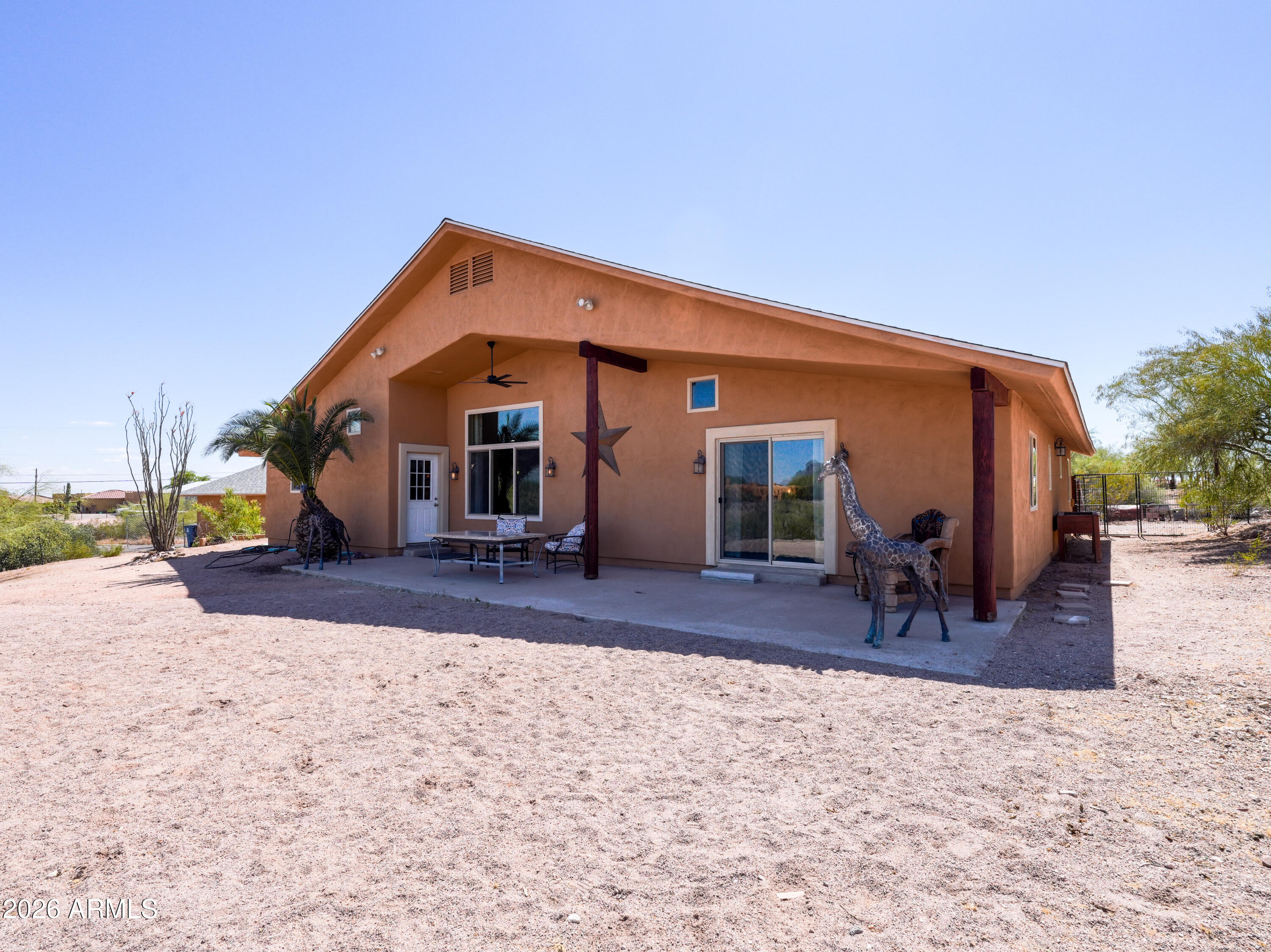 You MUST go see this property because it checks all of the boxes! 5 bedrooms, 3 bathrooms, a GIANT detached garage that will fit 6+ cars, or a boat, RV, toys, or can be used as a massive workshop! The way this home is situated on the 2.5 acre lot gives you jaw dropping, unobstructed VIEWS of the Superstition Mountains and it is SPECTACULAR! Enjoy the serenity of being on the outskirts of town, and only a short drive to Canyon Lake, Saguaro Lake, Lost Dutchman State Park, Usery Mountain Regional Park, and the Scenic Apache Trail! Unlike other homes in this price range, you have vaulted ceilings and wide open living spaces with large windows that invite the outside in! And the lot is a clean canvas to add anything you want to truly create your own desert sanctuary!! Welcome Home!!