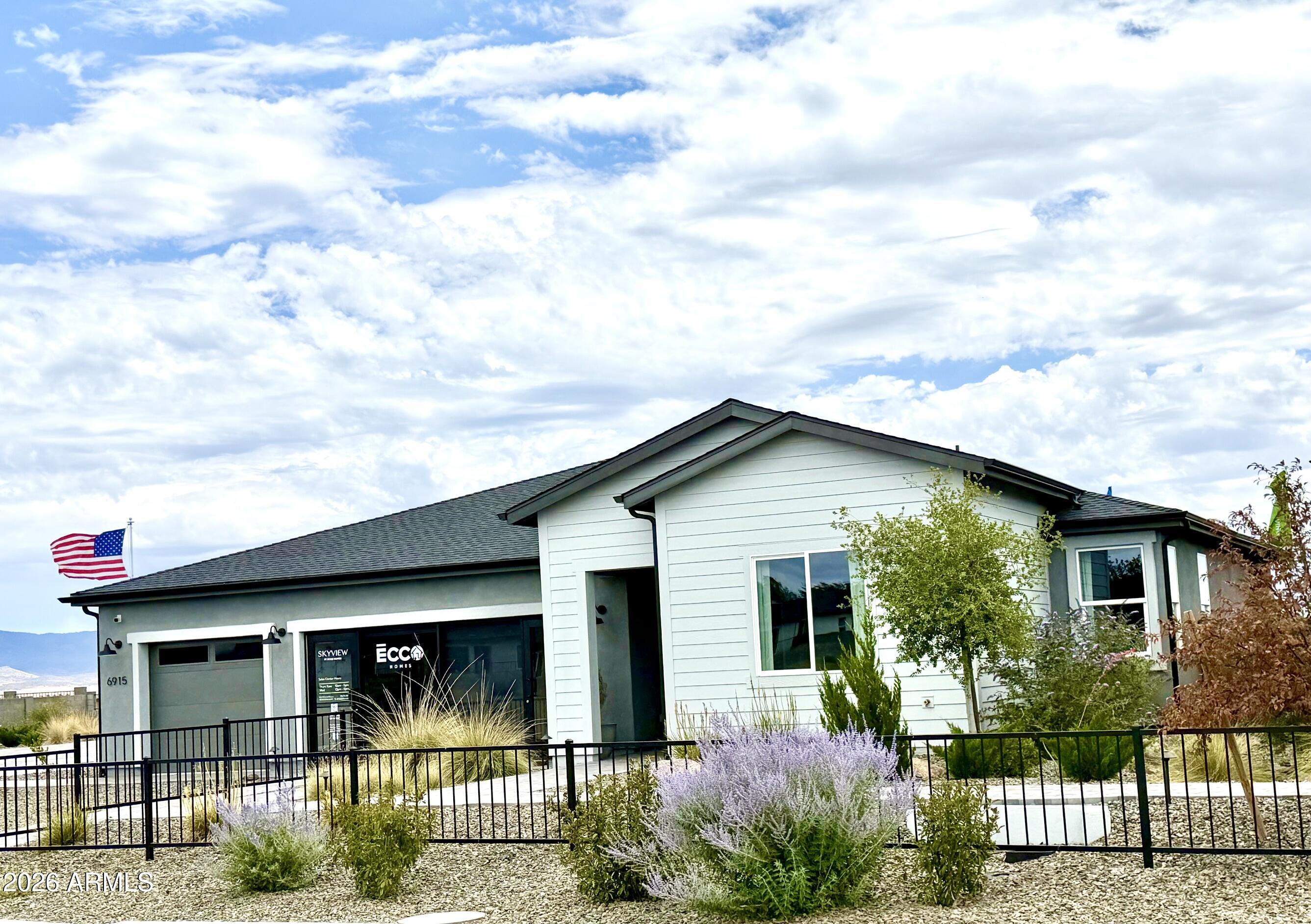 Beautiful highly upgraded model home! Great investment as the builder would like to lease back for a minimum of 1 year. Stunning 3 bedroom /2 bath with 3 car garage and loaded with designer upgrades and premium finishes throughout. Open concept layout, spacious living area, fireplace, beautifully landscaped backyard with built-in BBQ, firepit, and mountain views! Ideal opportunity for an investor or buyer seeking a future primary residence. This beautiful model home optimizes space with its split layout. Upon entering, the front section of the home presents a study, bedroom, and second bathroom, situated opposite the primary suite, with the laundry room conveniently positioned between them. An airy open great room layout fills the area with natural light through numerous windows. The kitchen is strategically located, providing views of the great room and easy access to the covered patio, ideal for entertaining. Noteworthy kitchen features comprise a walk-in pantry, a generously sized working island, and ample cabinet and countertop space.