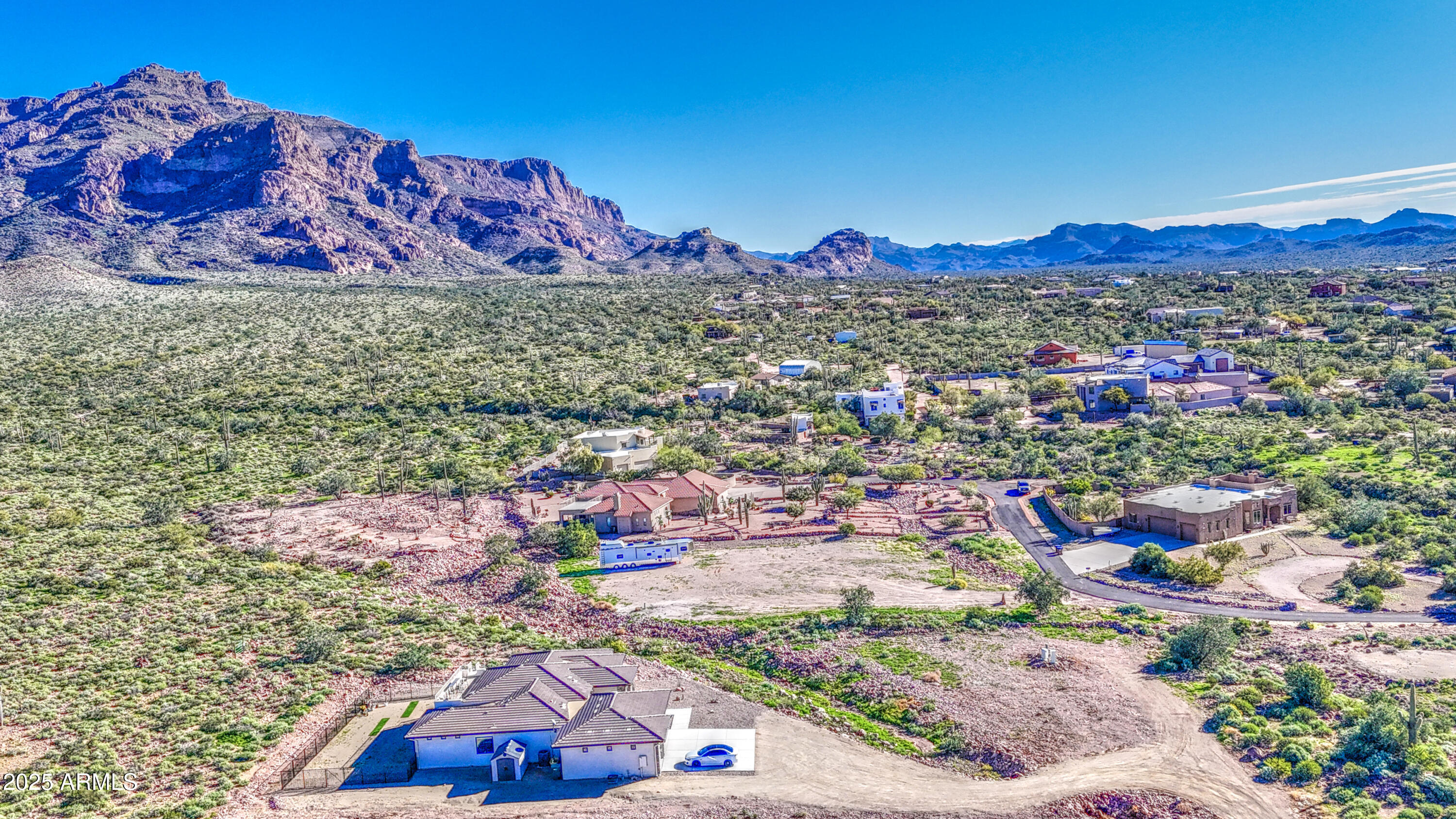 Gold Canyon lifestyle starts right here. This pristine 1.25-acre homesite backs to the breathtaking Superstition Wilderness, offering wide-open desert views, stunning mountain scenery, and direct access to the beauty Arizona is known for.
The lot has already been cleared and prepped, with asphalt road access and a private well already installed, giving you a strong head start on building the custom home you've been dreaming of. Bring your horses and ride straight from your own backyard onto miles of scenic desert trails. Located just minutes from trailheads, prestigious golf courses, and surrounded by beautiful custom and multi-million-dollar homes, this is the kind of property that offers both lifestyle and long-term value.
With very few lots like this left in Gold Canyon, this is a rar opportunity to build, invest, and enjoy Arizona living at its finest.