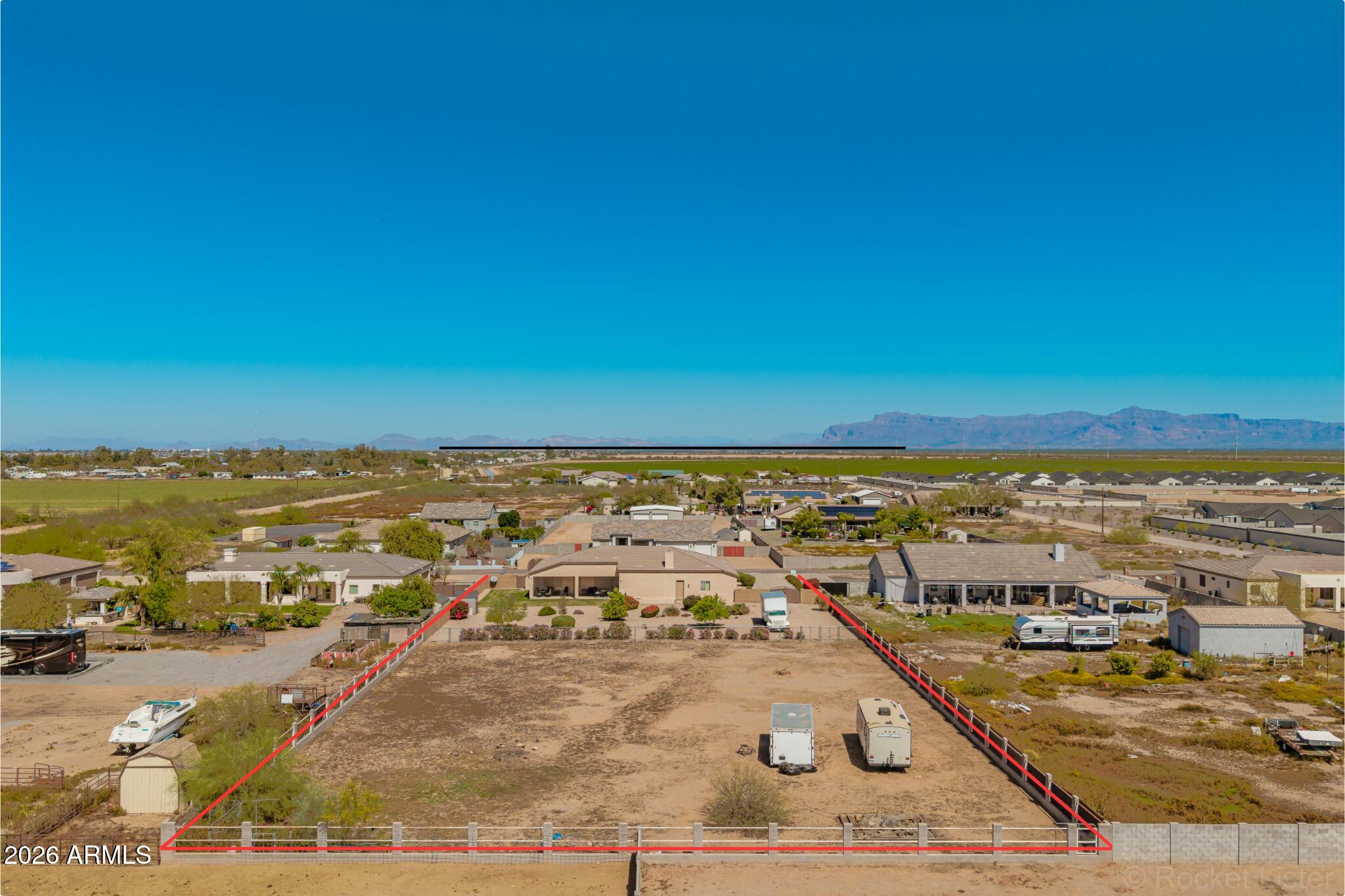 COMM @ W 1/4 COR OF SEC 2-3S-8E TH E-100.00 TH N-5 - Residential