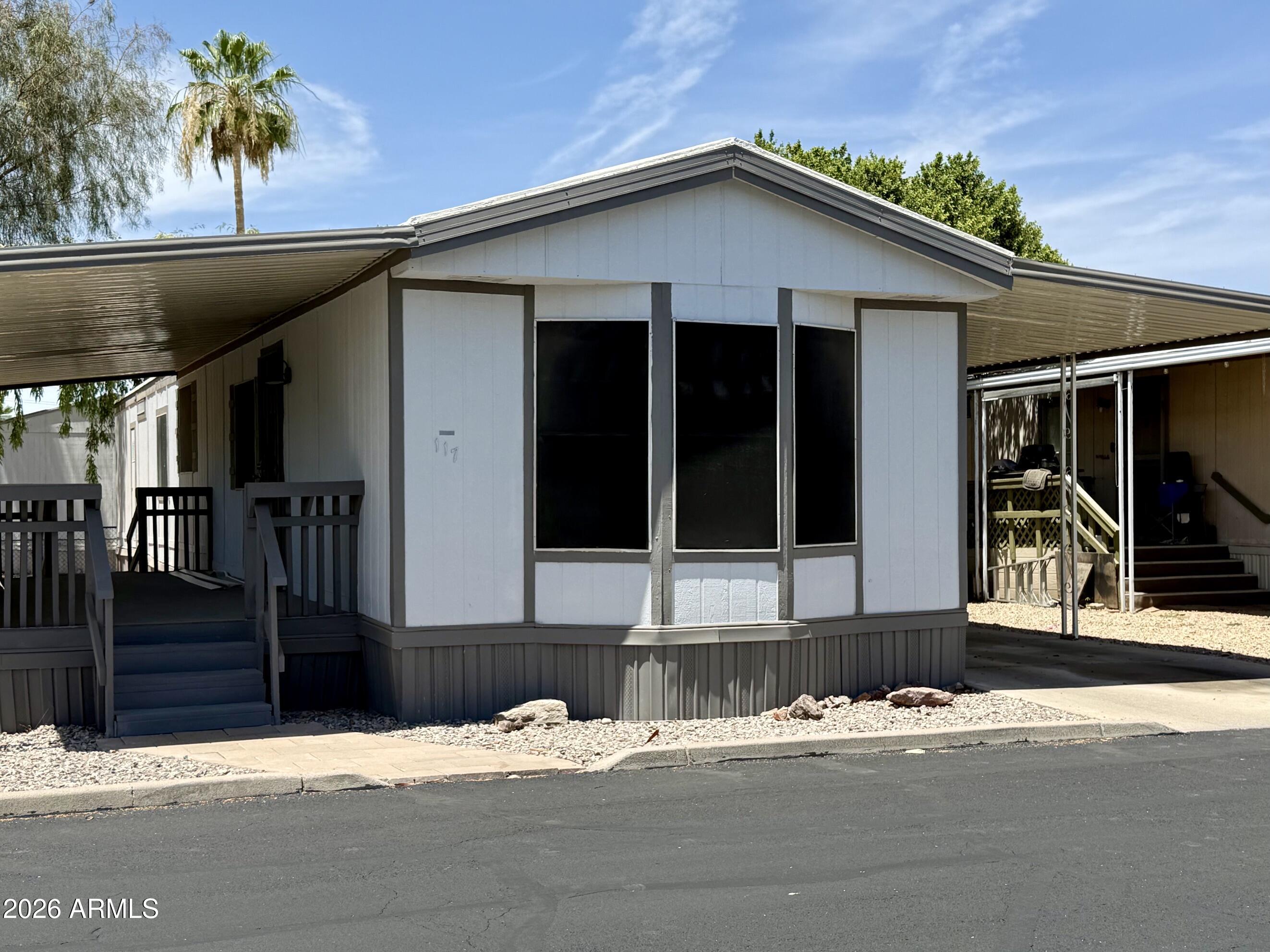 Seller is offering $5000.00 toward closing costs on this lovely remodeled home in Paradise Groves MHC.  Fresh paint, newer appliances, new counters, floors and more.  This is an all ages community and park approval is required.