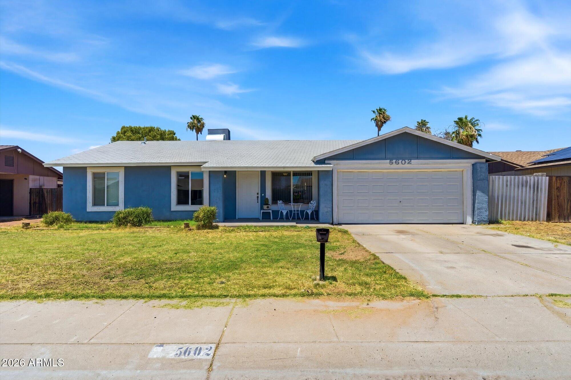 Newer home in the neighborhood. Totally re-built from the slab up in 2018 due to a fire. Great kitchen with plenty of cabinets & counter space, which flow into the large dining area. Ceiling fans, vinyl flooring through out. Wider hallway leads to 3 ample sized bedrooms. Primary bedroom has walk-in as well as a secondary closet.  Main bath has large roll-in tiled shower plus a jacuzzi tub. Home is wheelchair accessible w/wider doorways, hallway & ramp at the exit of primary bedroom.  Perfect sized back yard to create your own landscape design. Located close to the 101. A nice park with tennis courts, racquet ball & playground for the kid's within walking distance. No HOA! Come take a look...everything is only 8 years old! TV in living room does not convey.