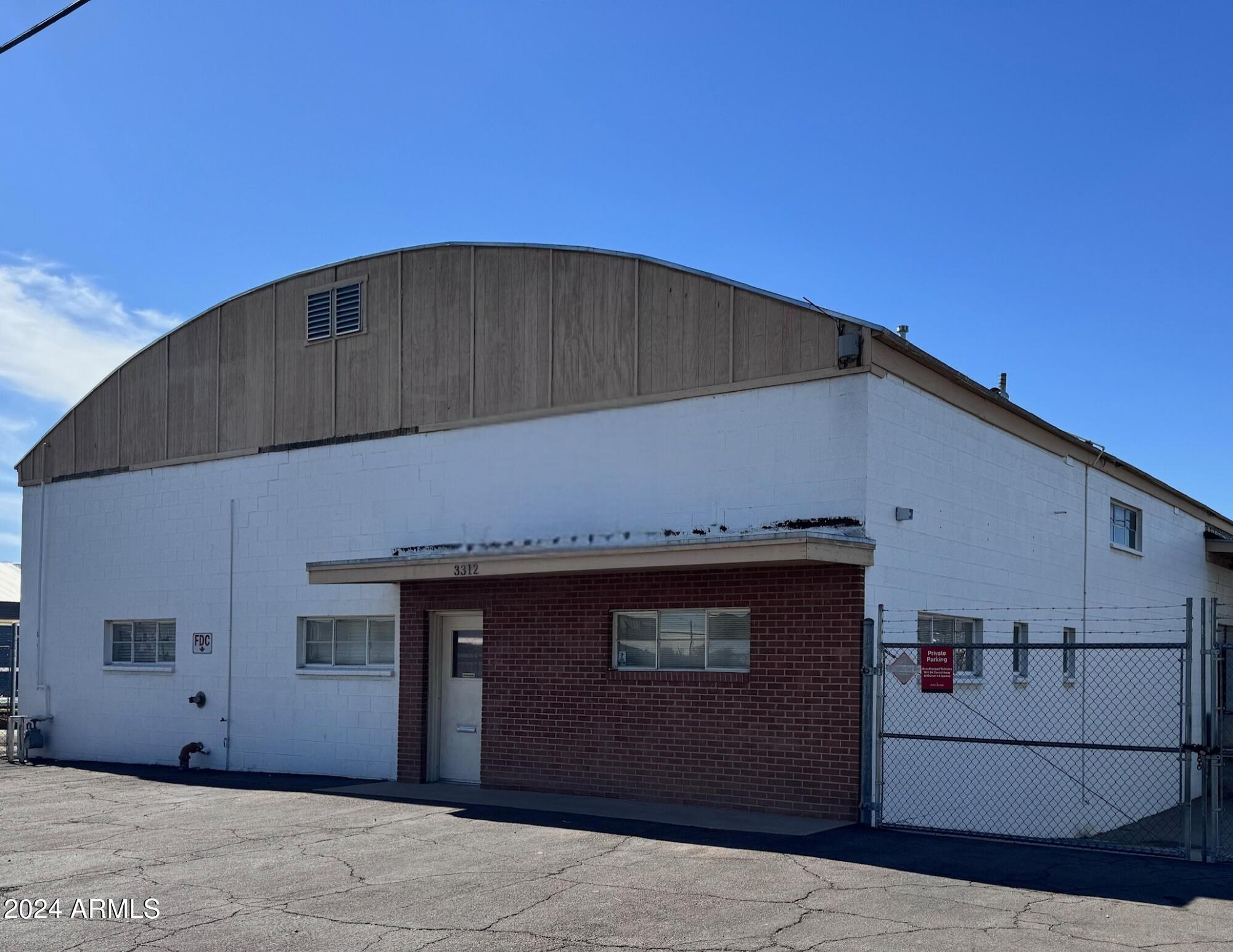 The property consists of a 7,050 SF warehouse situated on 20,000 SF (0.45 AC), zoned light industrial (A-1). The interior of the building is majority warehouse (14' clear) with minimal office, which has two private offices and reception. The yard space is paved and truck well provides users with flexibility for easy loading and unloading. The property is conveniently less than 5 minutes from the I-17 and I-10 and near Downtown Phoenix, making the entire valley easily accessible.