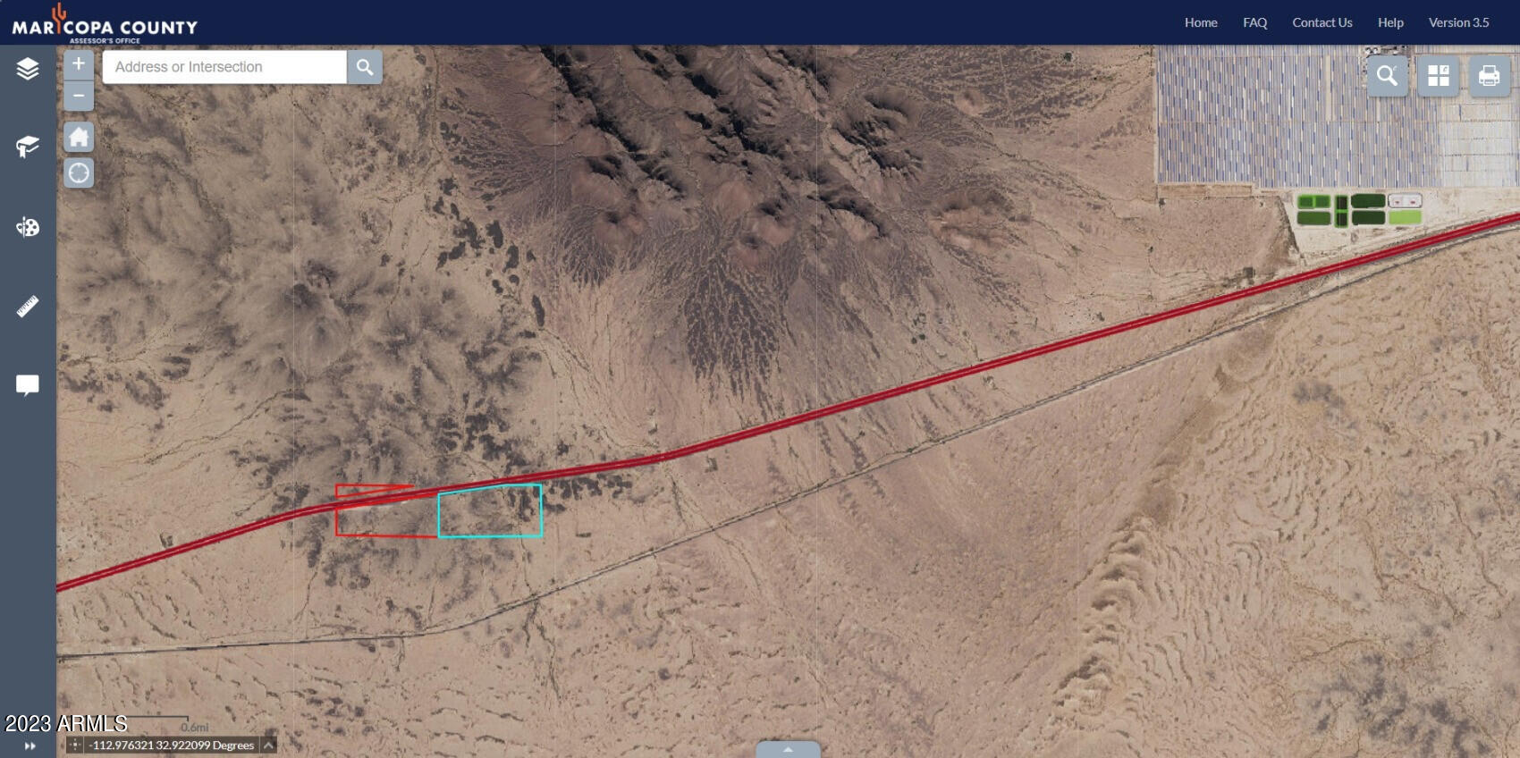 134 Acres on Interstate 8 West of Gila Bend