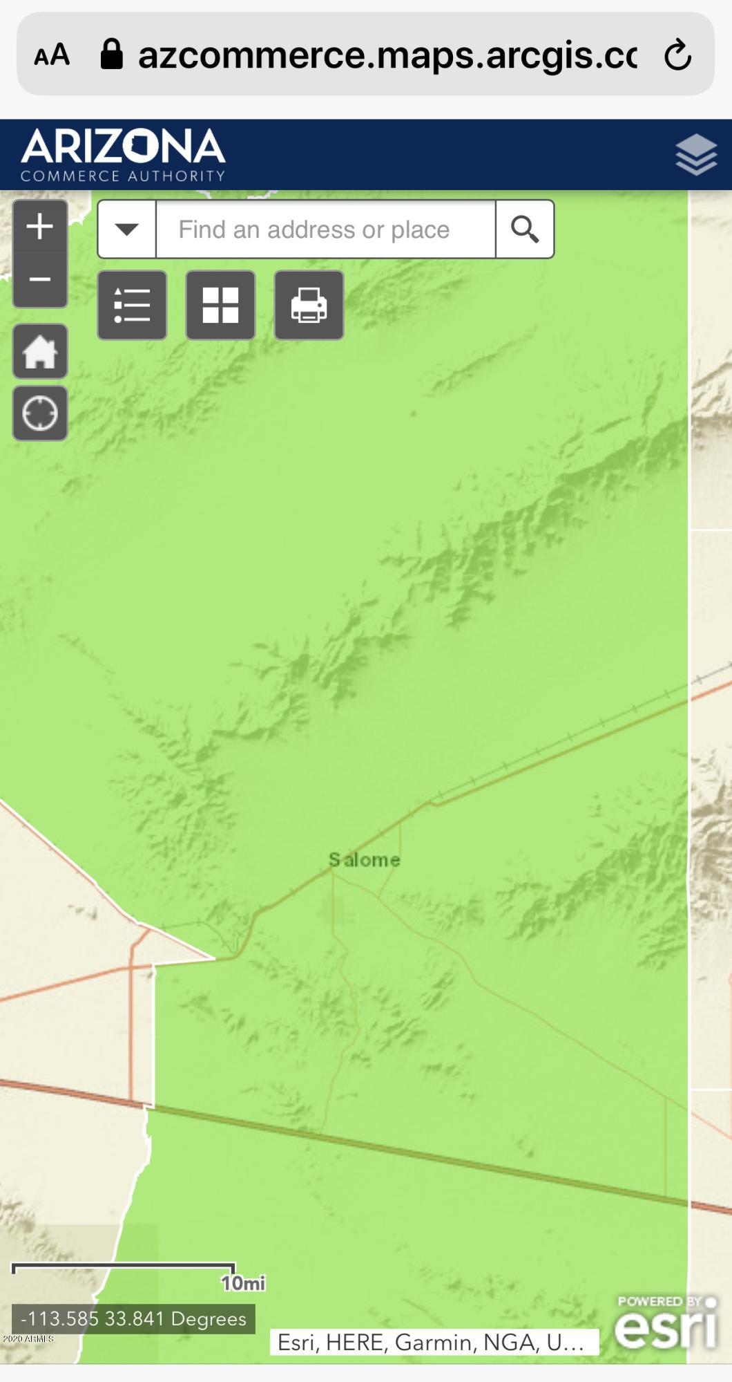 SALOME HIGHWAY 60 SUNLAND ESTATE 250 ACRES - Land