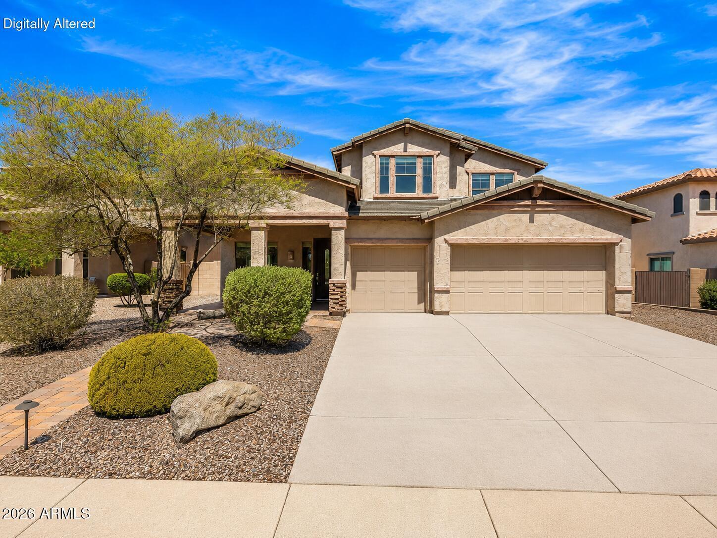 School starts soon. Let your family's next chapter begin in Vistancia! Spacious 5-bedroom, 3-bath home in the highly desirable Vistancia community of North Peoria. With over 3,000 square feet of living space, this home offers a flexible floor plan with generous living areas, well-sized bedrooms, and plenty of storage. Fresh interior paint gives the home a clean, inviting feel and provides a great starting point for the next owner. The 3-car garage offers excellent space for vehicles, storage, tools, or hobbies. Located in Vistancia, residents enjoy community amenities, walking paths, parks, and convenient access to the North Peoria lifestyle. A great opportunity to own a large home in one of the area's most sought-after communities.