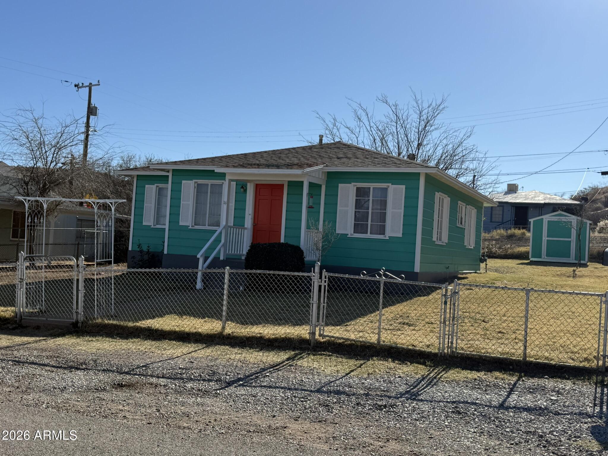 This home is super cuter and ready for new owners! This home has an updated kitchen with newer appliances and granite counters. Stained concrete floors make this home super easy care. There are 3 bedrooms and a very nice bath. There is fresh paint on the exterior and newer paint inside. The lot is a good size and a metal shed for storage. You will not find a better home at this price. It will not last long!