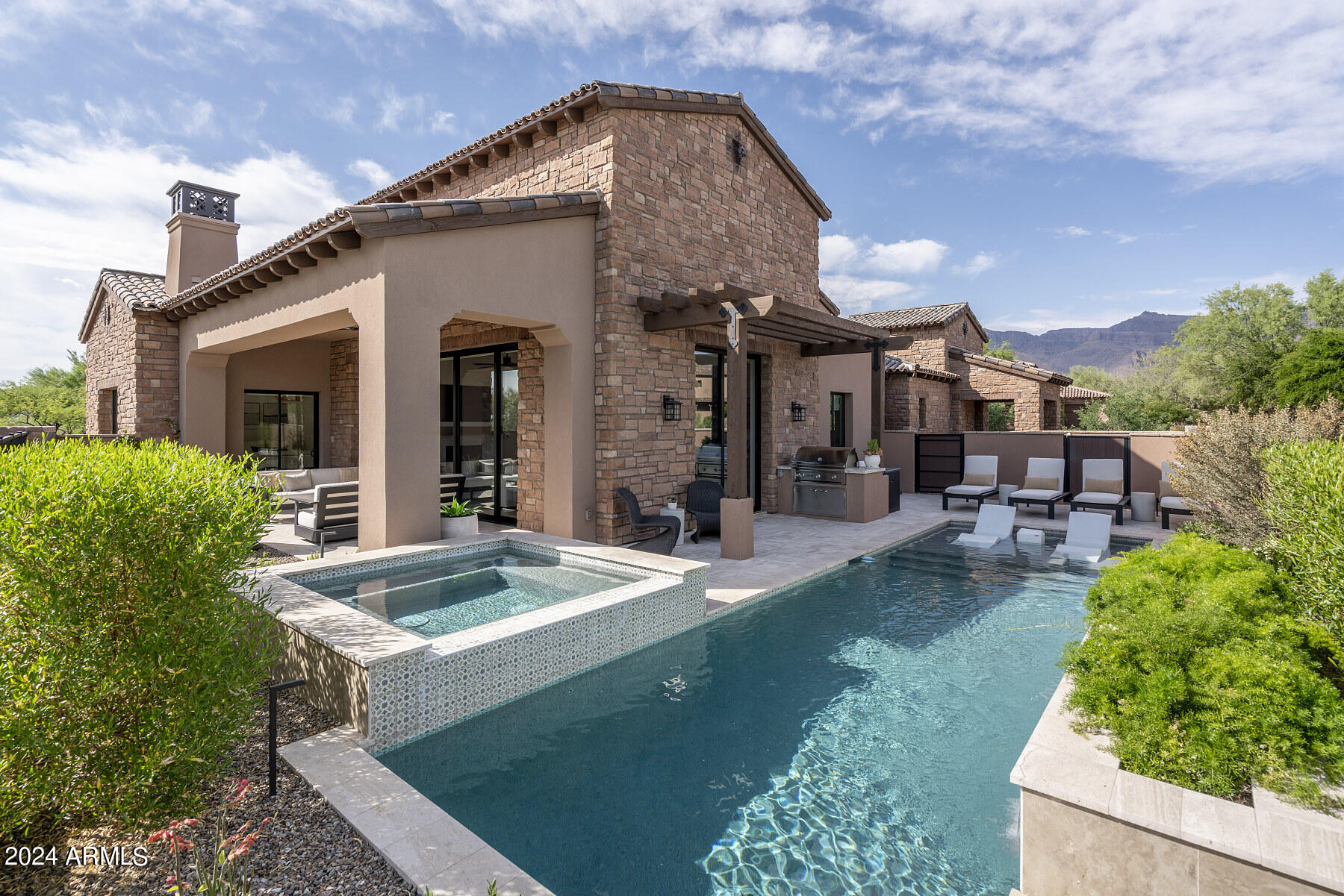 Build your Dream Home in Prospector Village at Superstition Mountain Golf and Country Club. Top of the line Luxury Finishes. Lot 3 (Golf Course Lot). Two single level 3,000+sqft, 3Bdrm + Den 3.5 Bath floor-plans available. Three car garage option. Superstition Mountain Golf & Country Club is a private guard gated community with two Jack Nicklaus courses, magnificent clubhouse, sports club with swim/tennis/fitness and so much more! Built by Landmark Custom Home Builders. Photos are of previous models. Prices are subject to change