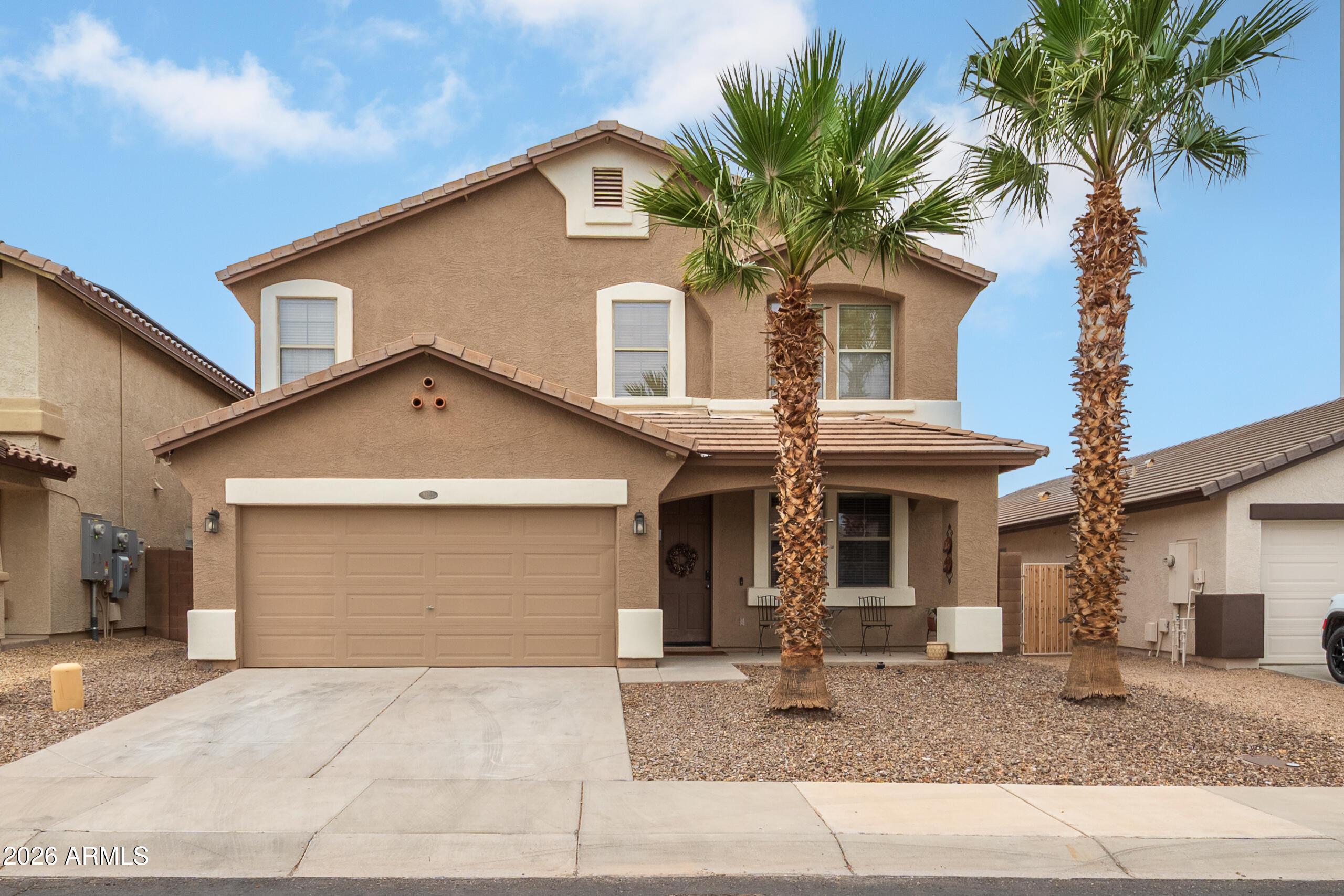 Located in Sun City (not age restricted), this move-in ready home offers 4 bedrooms, 2.5 baths, and comes fully furnished--just bring your toothbrush! The open floor plan is perfect for entertaining, filled with natural light throughout. The primary suite is conveniently located downstairs for added privacy. Upstairs features a huge loft, spacious secondary bedrooms, and a massive laundry room with ample storage. Situated in a quiet neighborhood with great schools nearby, this home offers the perfect blend of comfort, space, and convenience for full-time living or a second home.