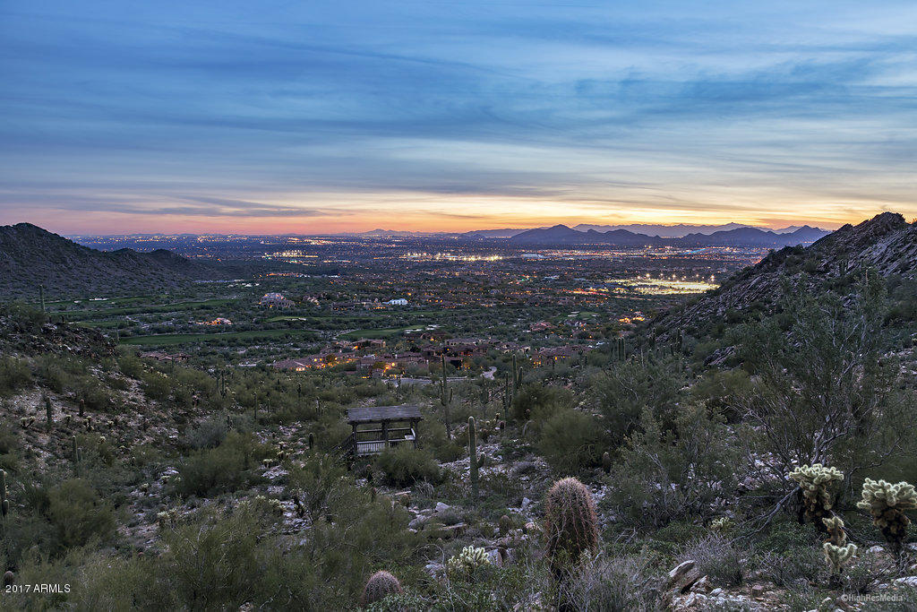 Located in the prestigious community of Silverleaf, the most dramatic custom homesite opportunity in all of Arizona is now available. This 30.18 acre estate lot has a massive 139,378 sq. ft. building envelope and sits high over the Valley at an elevation of 2,200 ft. Featuring sweeping panoramic city and golf course views to the south and southwest, this homesite is located in its own private canyon that backs to the desert preserve and is set at the end of a quiet cul-de-sac. Offering remarkable natural beauty and privacy, this estate custom homesite offers unobstructed views with a large palette to create your own sanctuary.